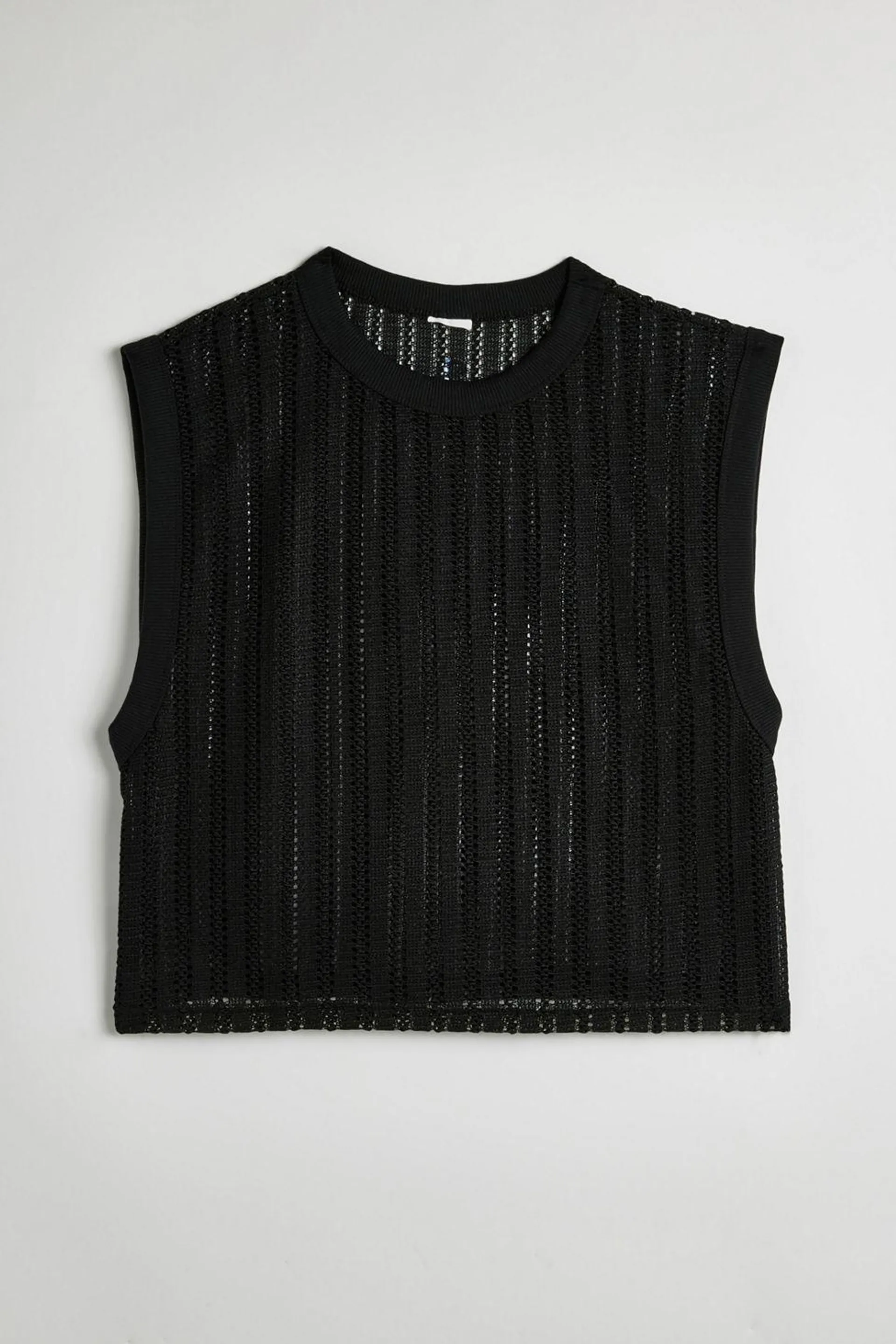 Champion UO Exclusive Open Crochet Crew Neck Tank Top