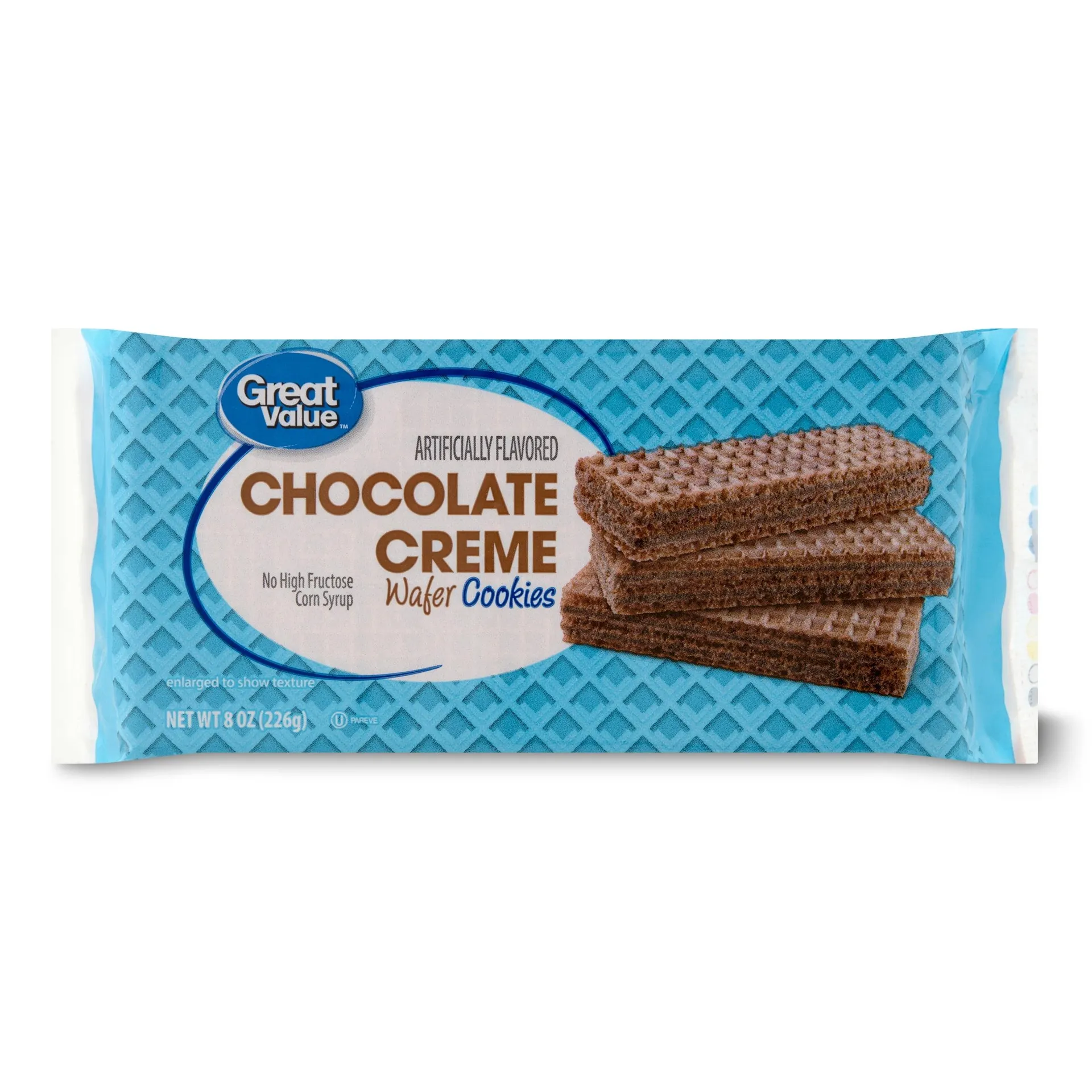 Great Value Chocolate Creme Wafer Cookies, 8 oz