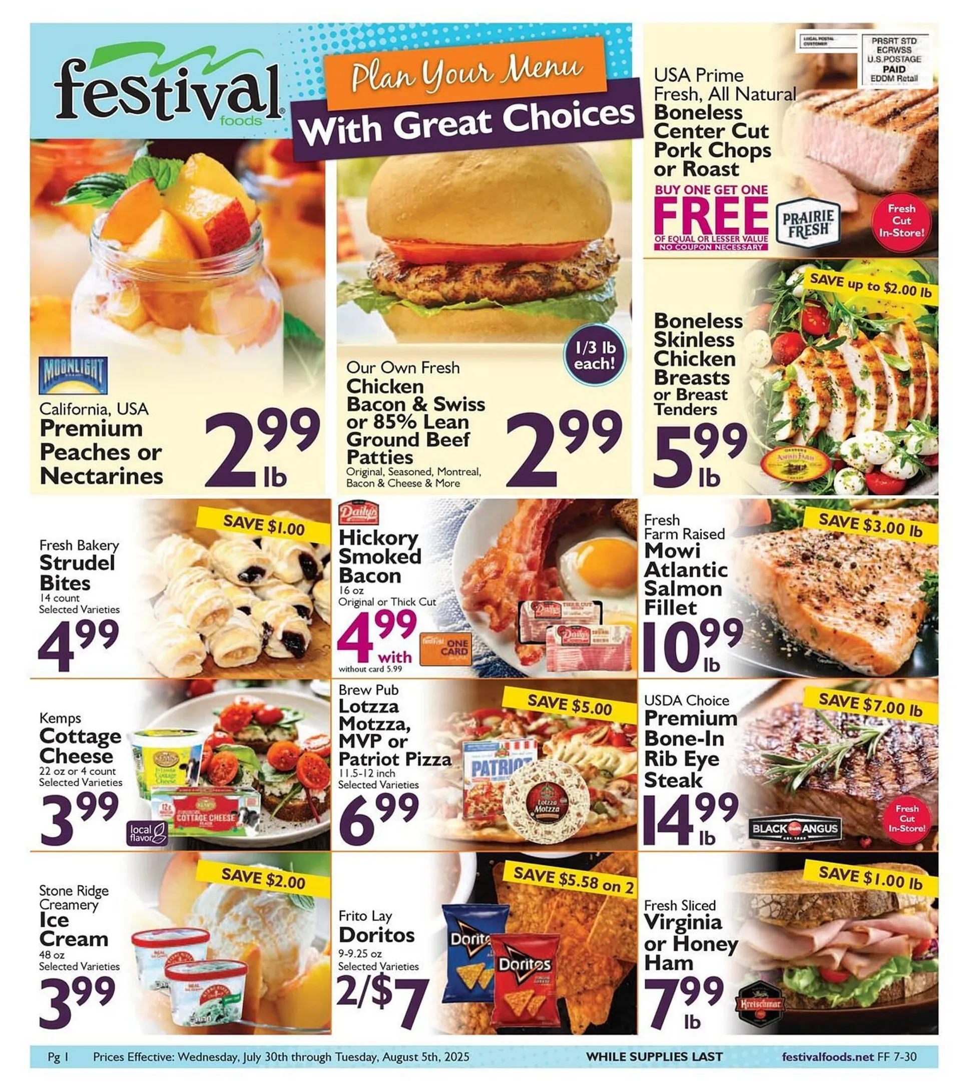 Weekly ad Festival Foods Weekly Ad from July 30 to August 5 2025 - Page 1
