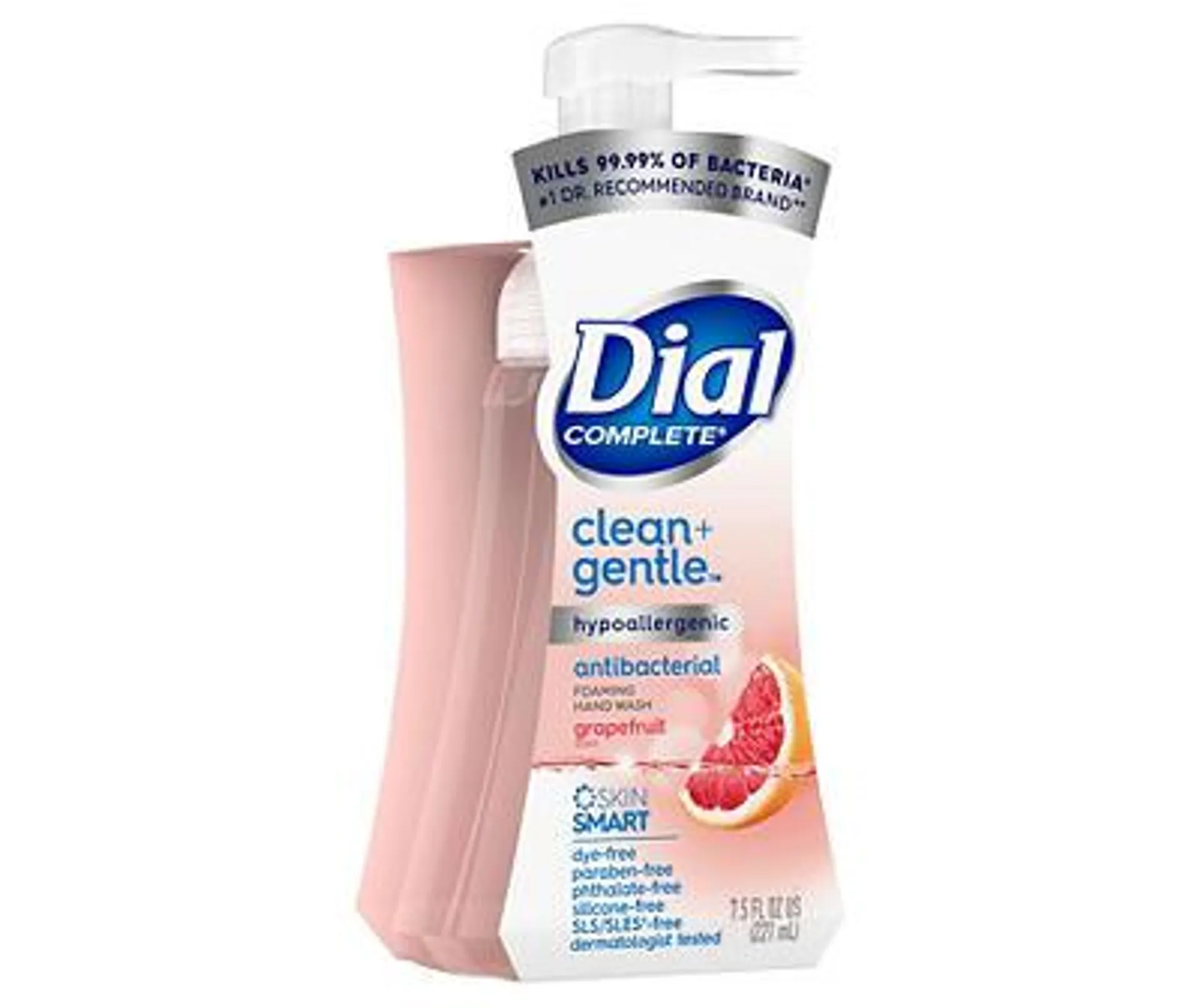 Dial Complete Clean + Gentle Antibacterial Foaming Hand Wash, Grapefruit, 7.5 fl oz