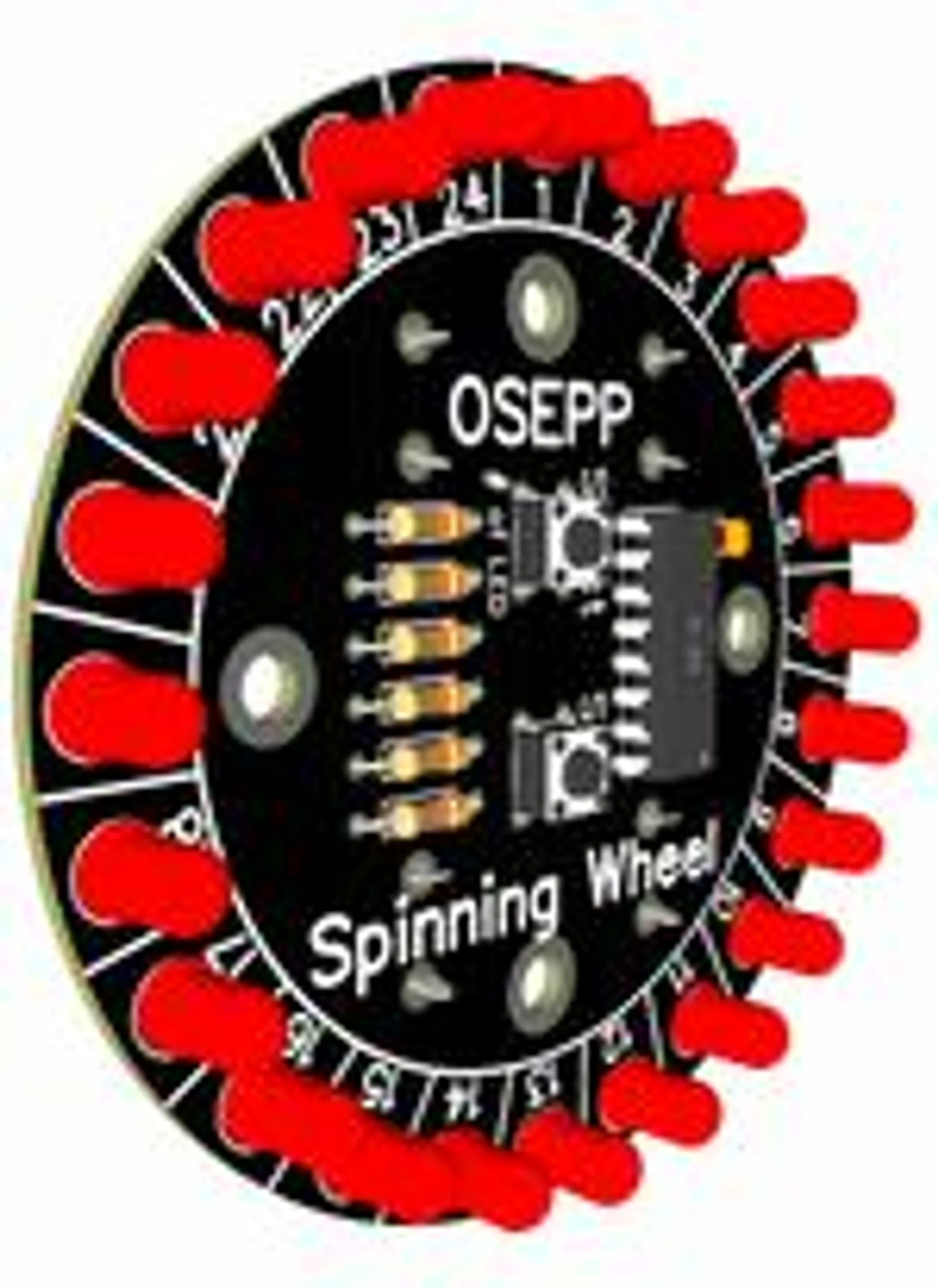 OSEPP Spinning Wheel DIY Solder Kit