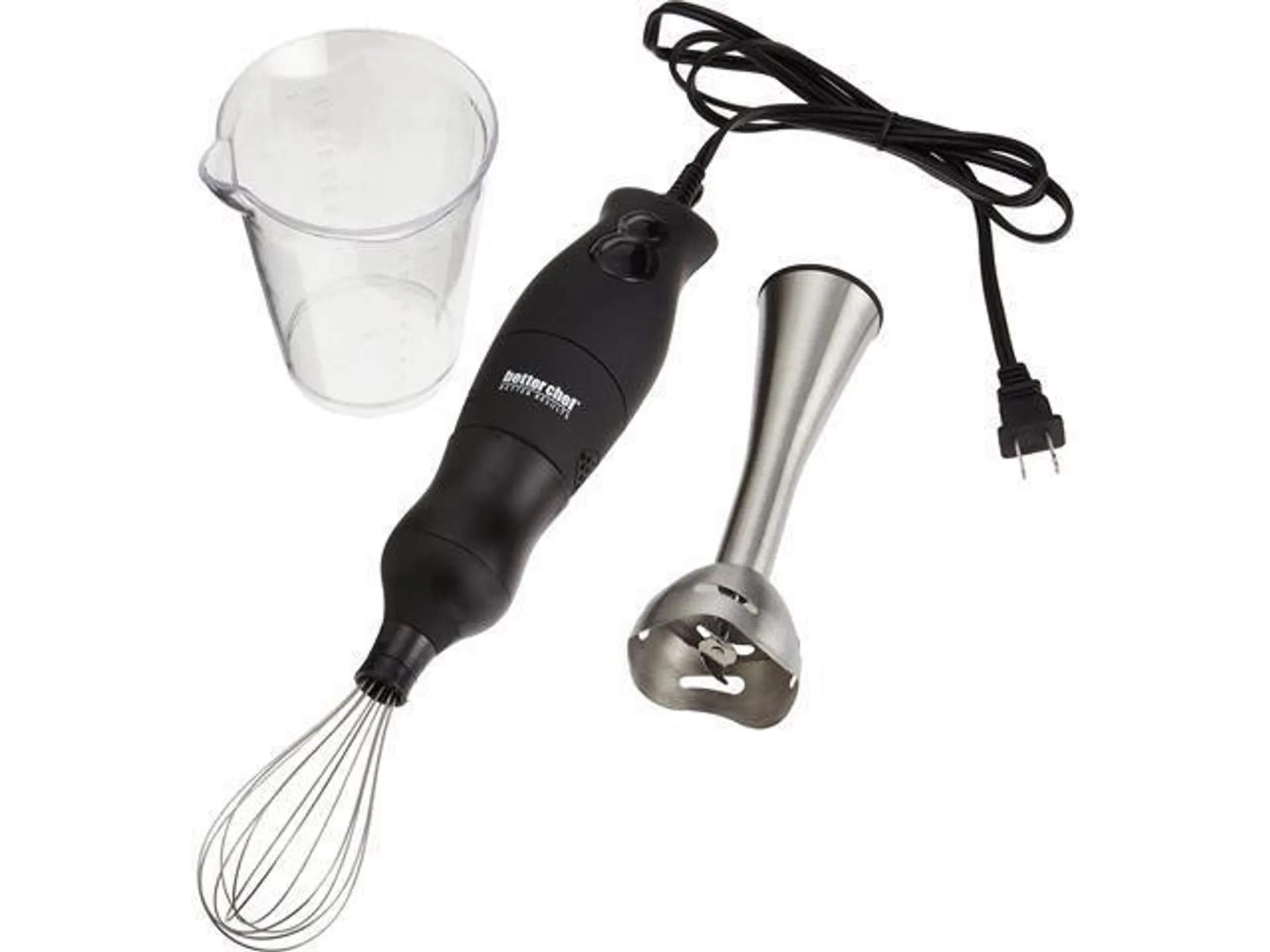 Better Chef IM-806BK DualPro Handheld Immersion Blender-Hand Mixer, Black