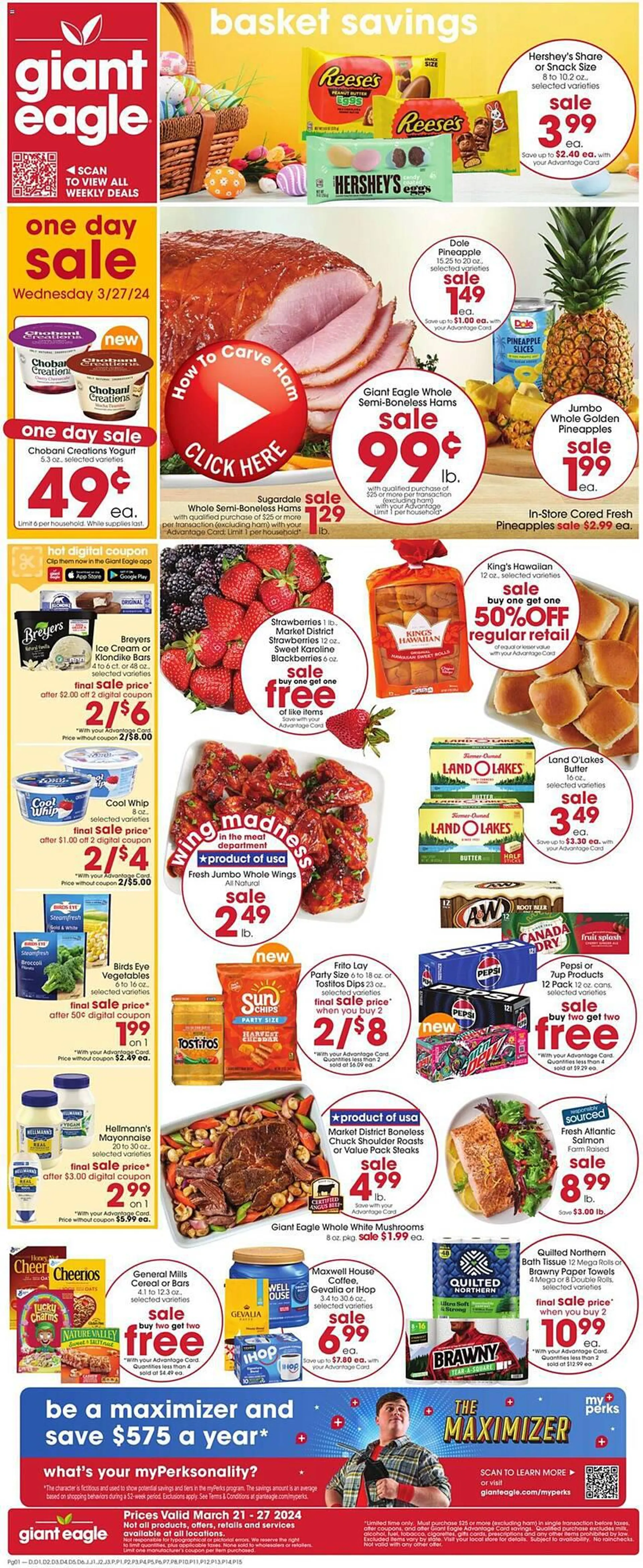 Weekly ad Giant Eagle Weekly Ad from March 21 to March 27 2024 - Page 