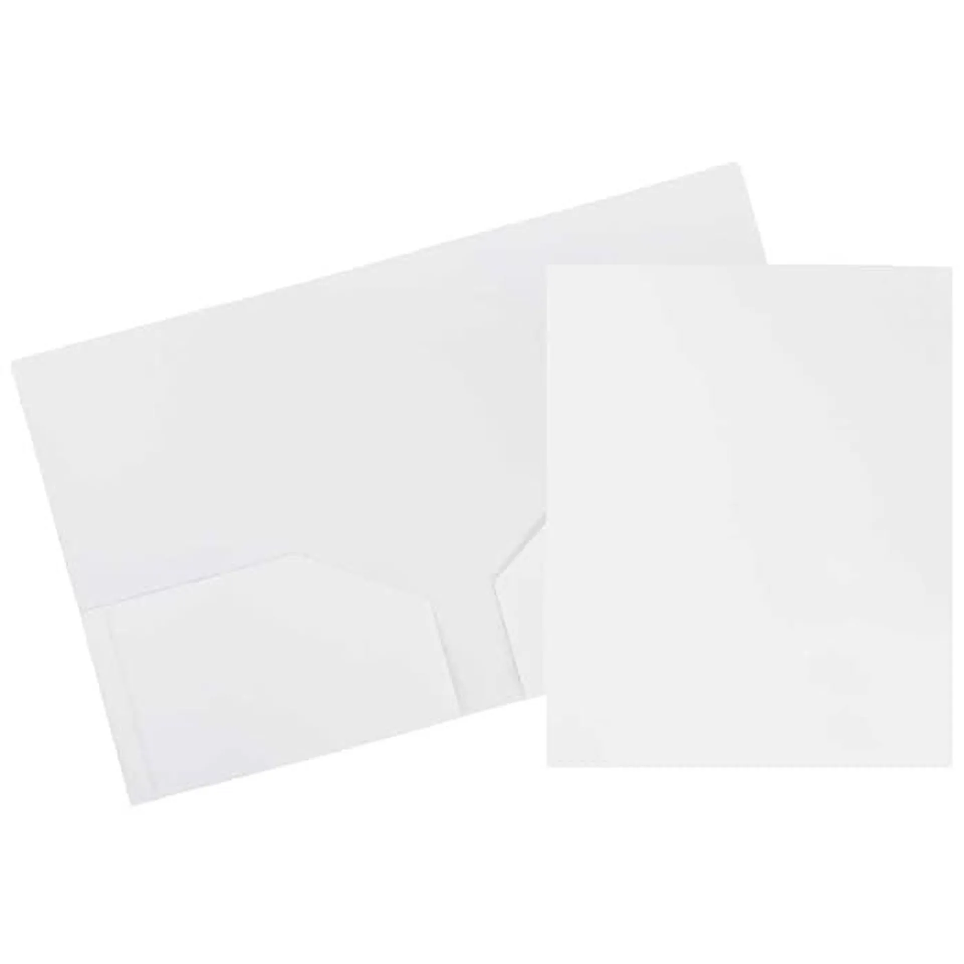 JAM Paper Heavy Duty Two-Pocket Plastic Folders,