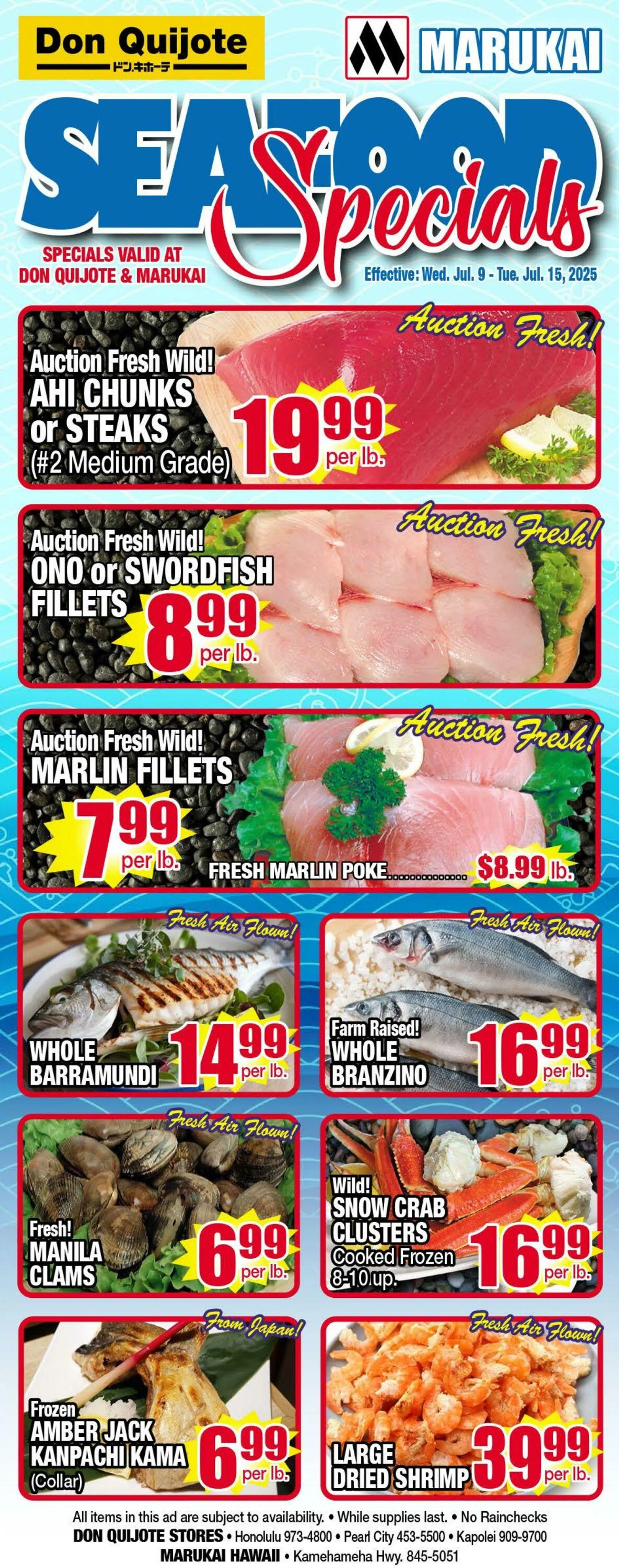 Weekly ad Don Quijote Hawaii from June 9 to July 15 2025 - Page 1