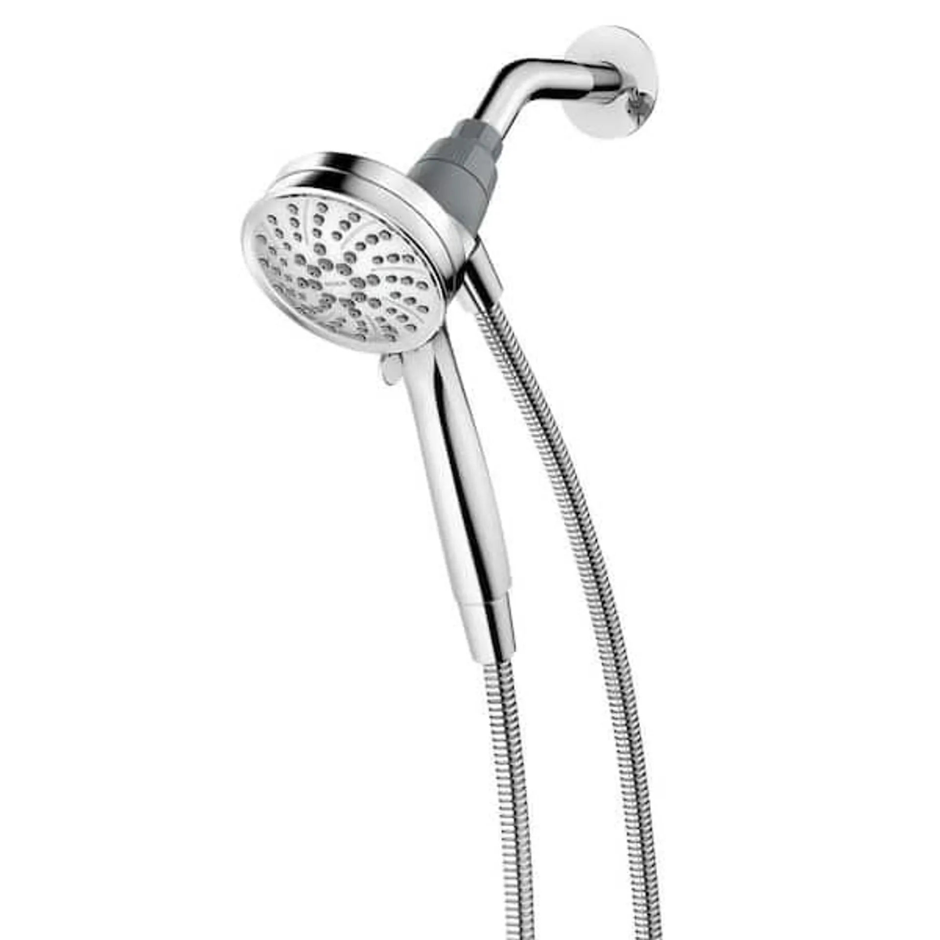 Attract 6-Spray Wall Mount Handheld Shower Head 1.75 GPM in Chrome