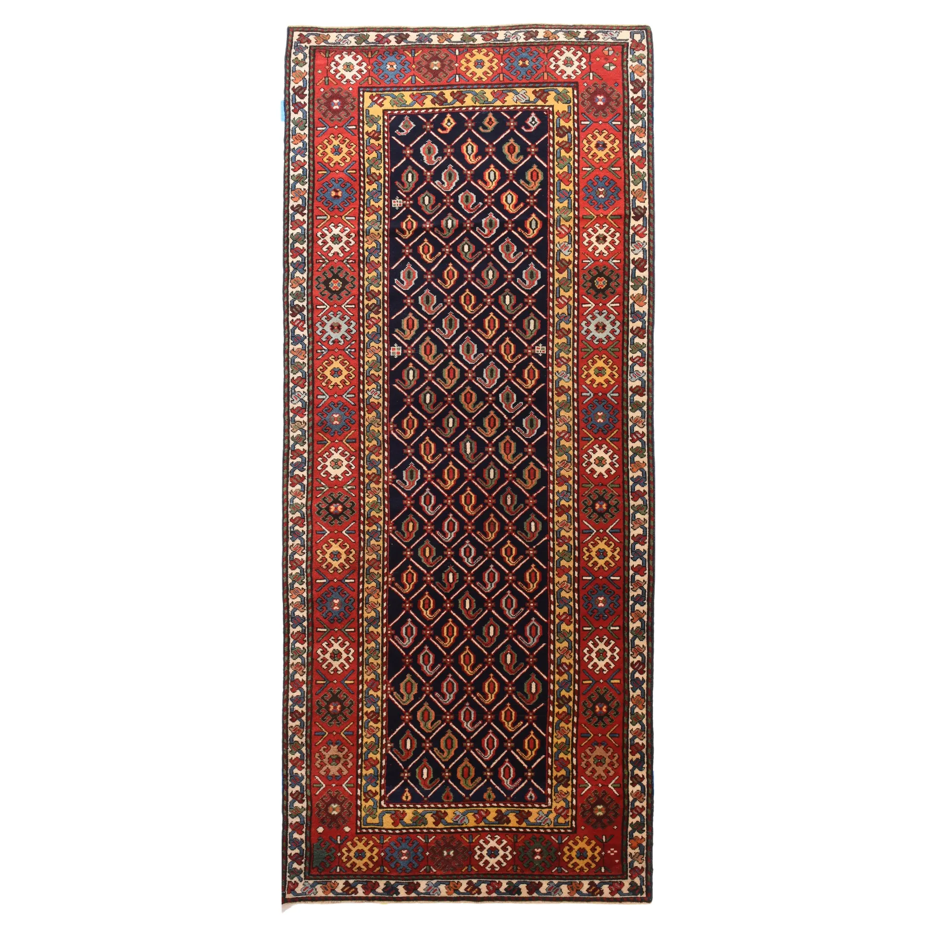 Fine Antique Shirvan Rug 3'5'' x 8'9''