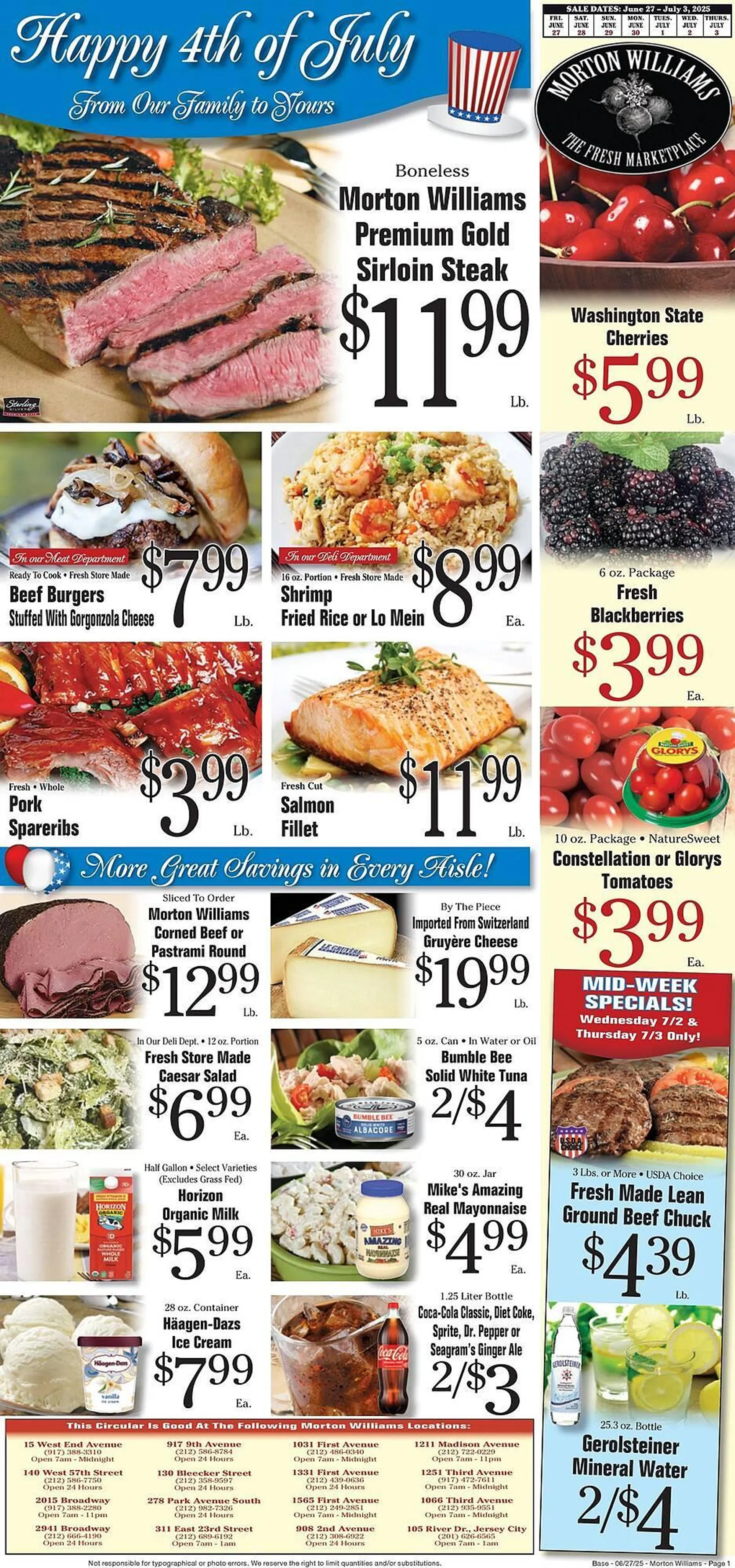 Weekly ad Morton Williams Weekly Ad from June 27 to July 3 2025 - Page 1