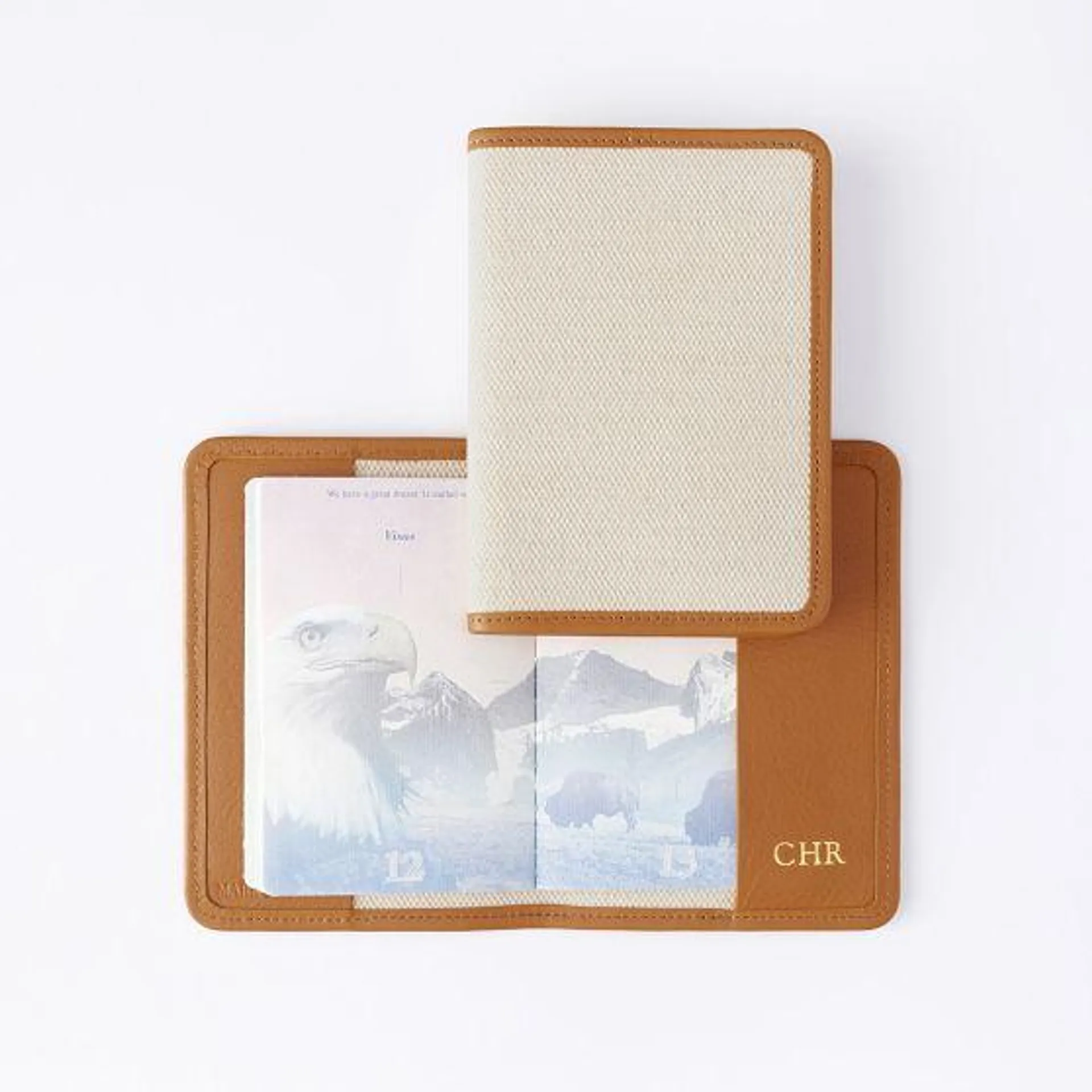 Riviera Italian Canvas Passport Case