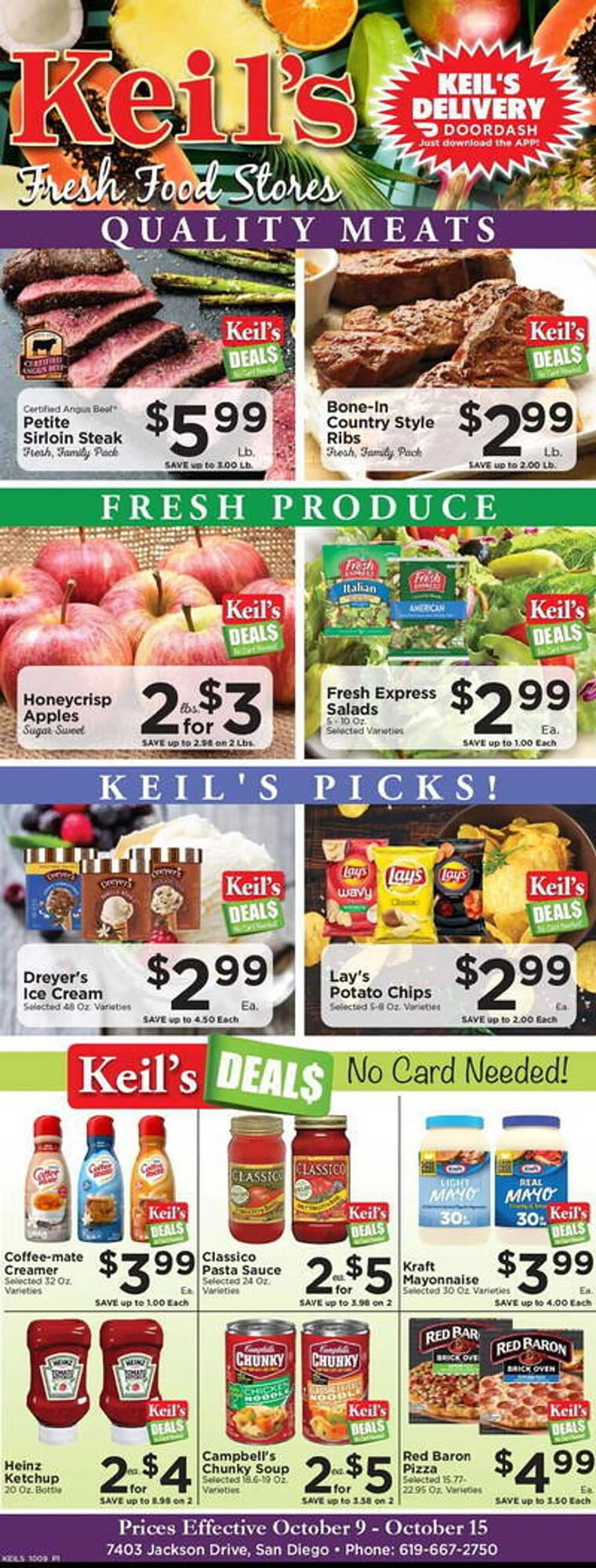 Keils Fresh Food Stores Weekly Ad - 1