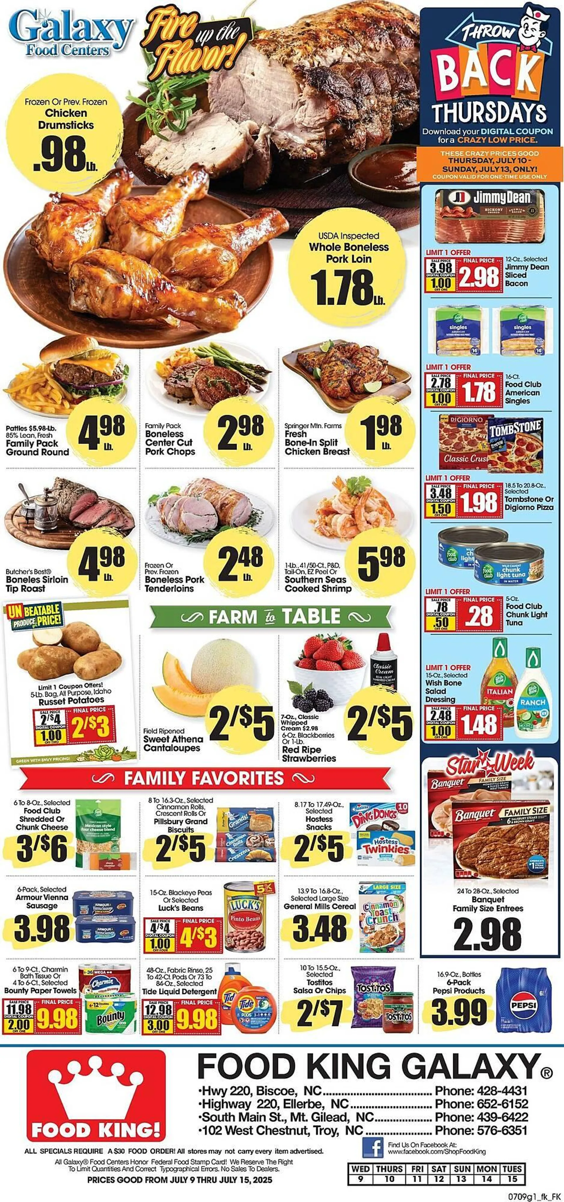 Weekly ad Food King Weekly Ad from July 9 to July 15 2025 - Page 1