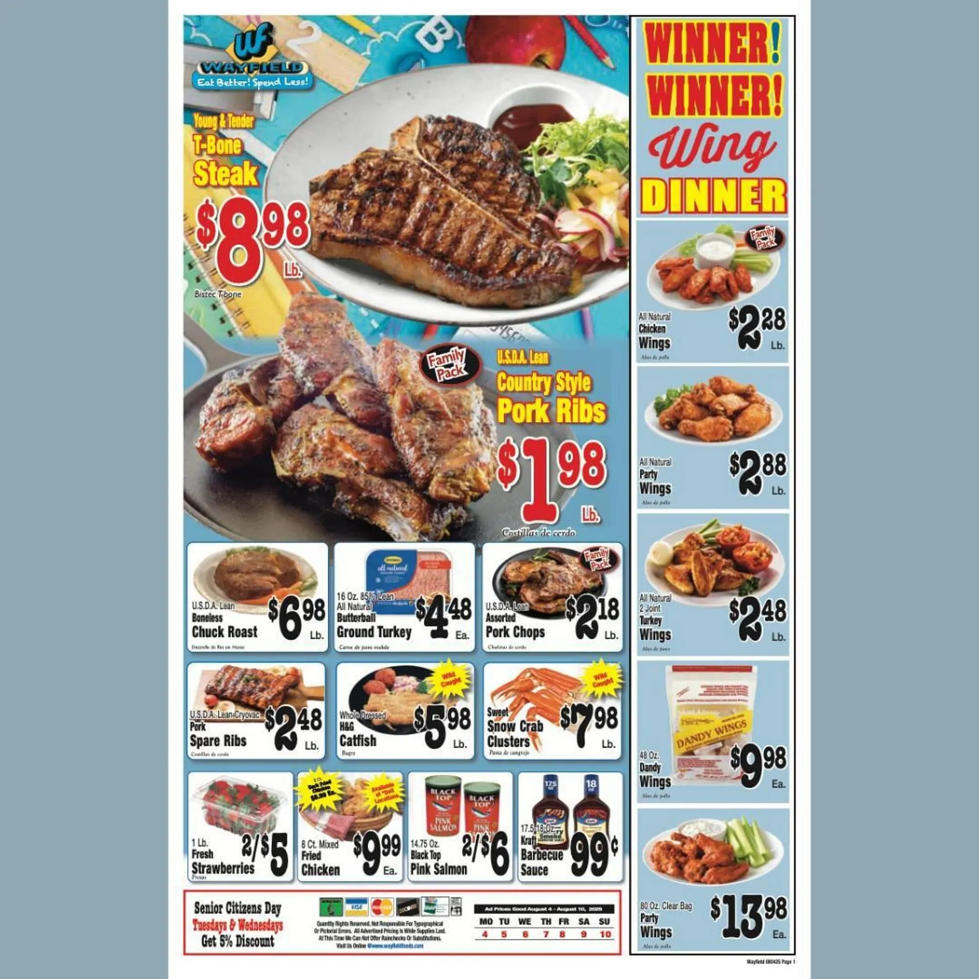 Weekly ad Wayfield Weekly Ad from August 4 to August 10 2025 - Page 1