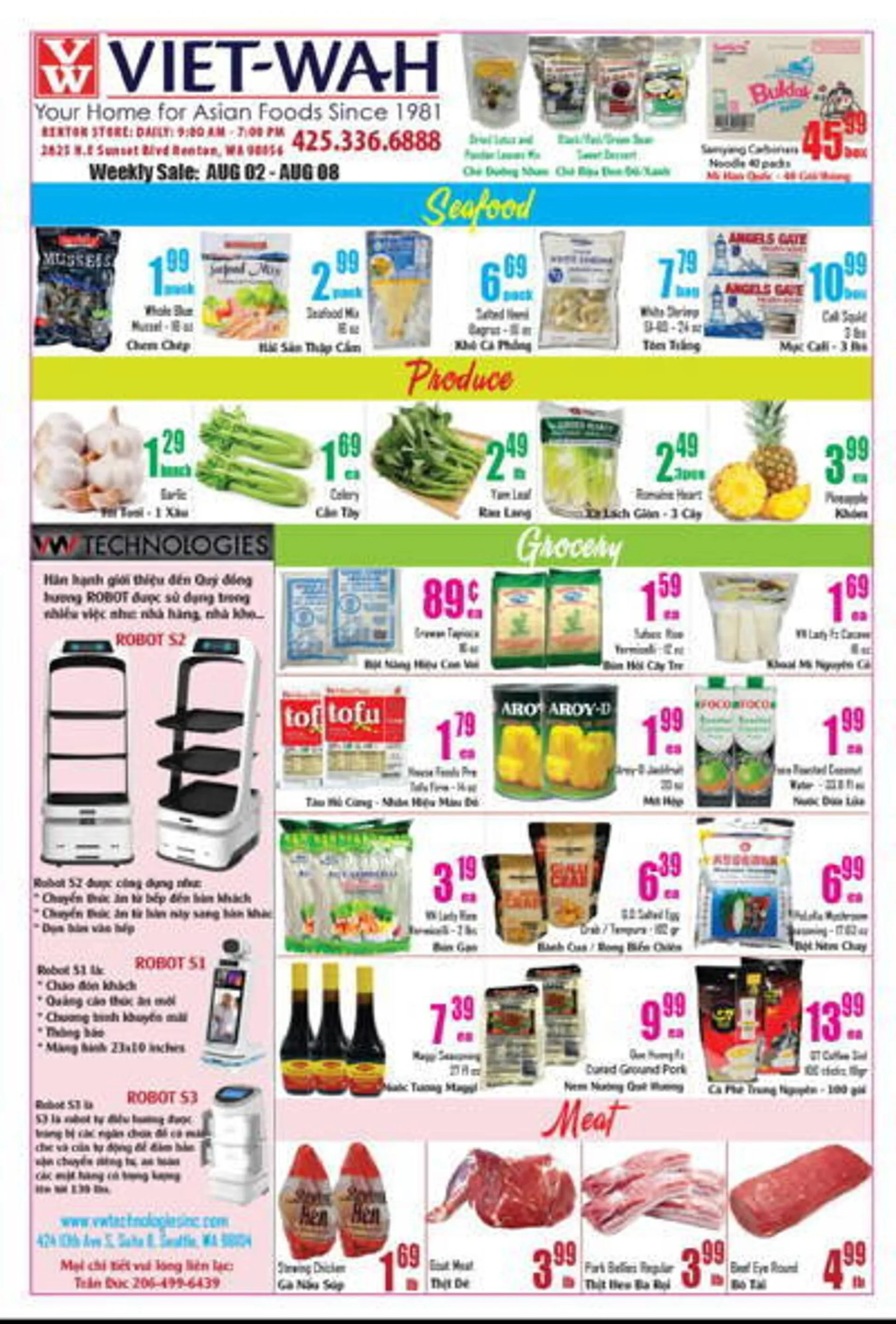 Viet Wah Supermarket Weekly Ad - 1