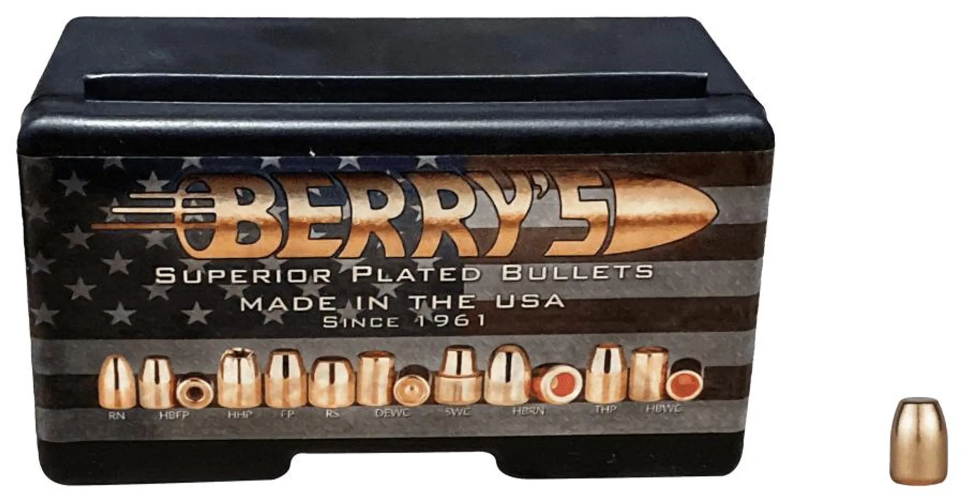 Berry's Superior Plated RS Pistol Bullets