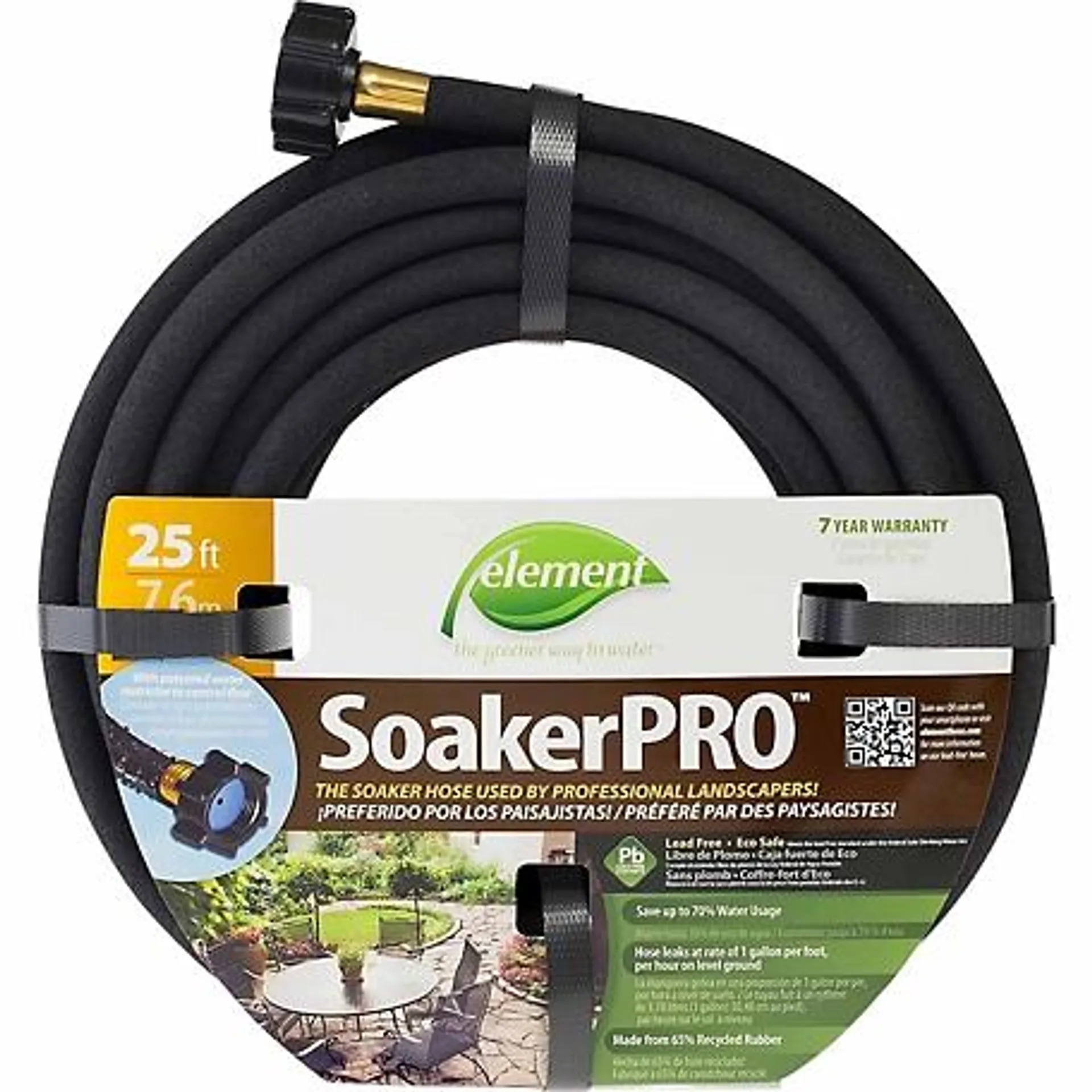 Element 3/8 in. x 25 ft. SoakerPRO Soaker Water Hose