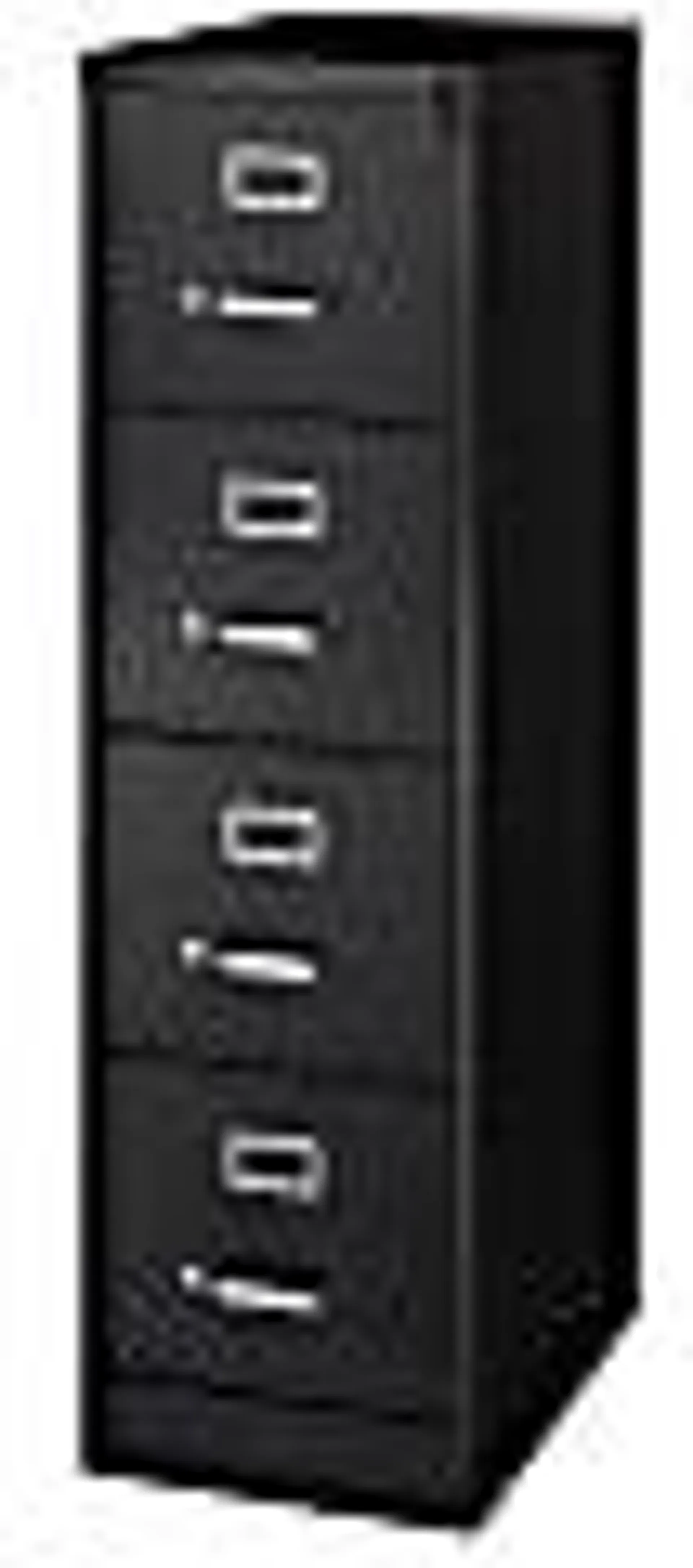 WorkPro 22"D Vertical 4-Drawer Letter-Size File Cabinet, Metal, Black