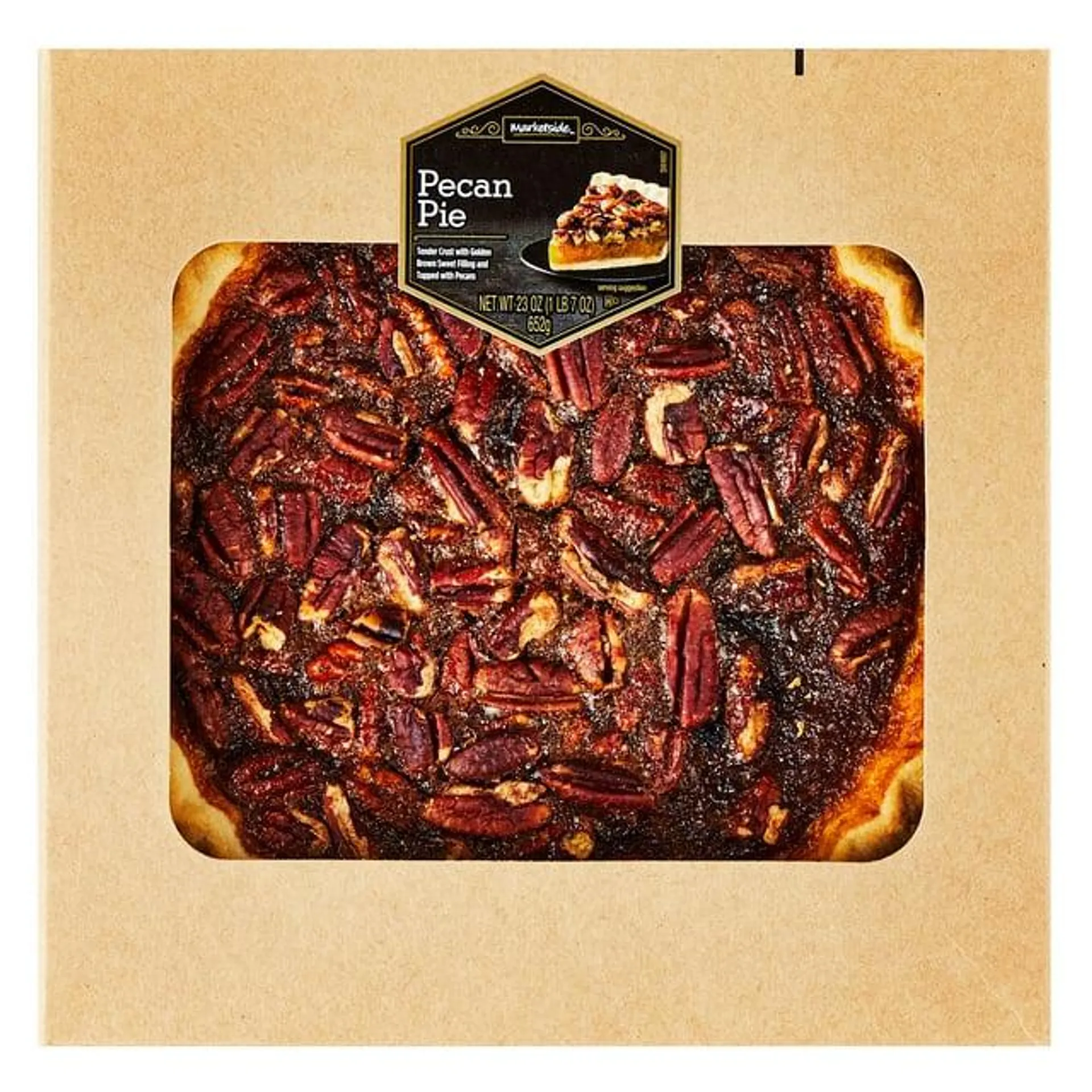 Walmart Open Face Pie 8" Pre-Baked Pecan 23oz