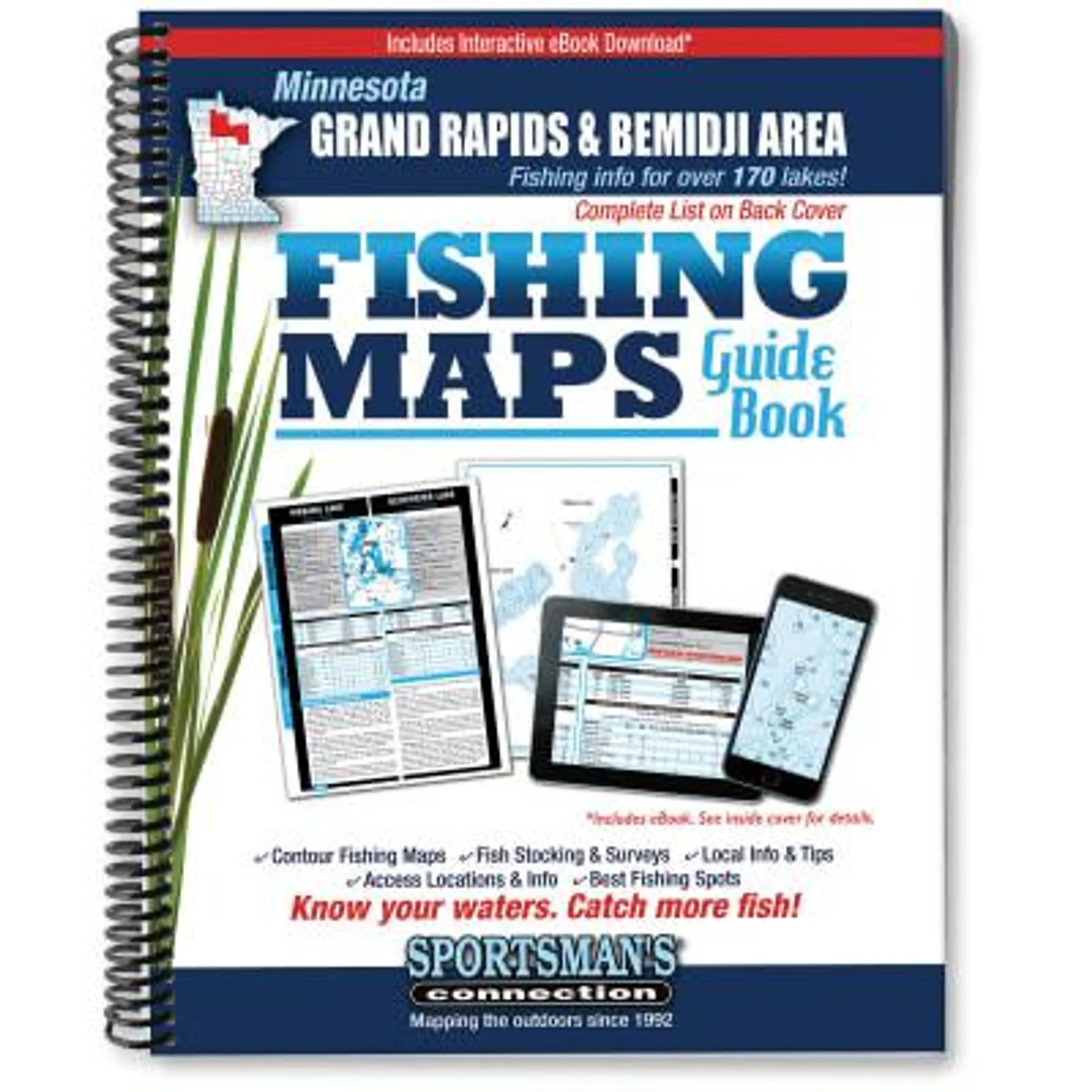 Sportsman's Connection MN Grand Rapids & Bemidji Fishing Map Guide