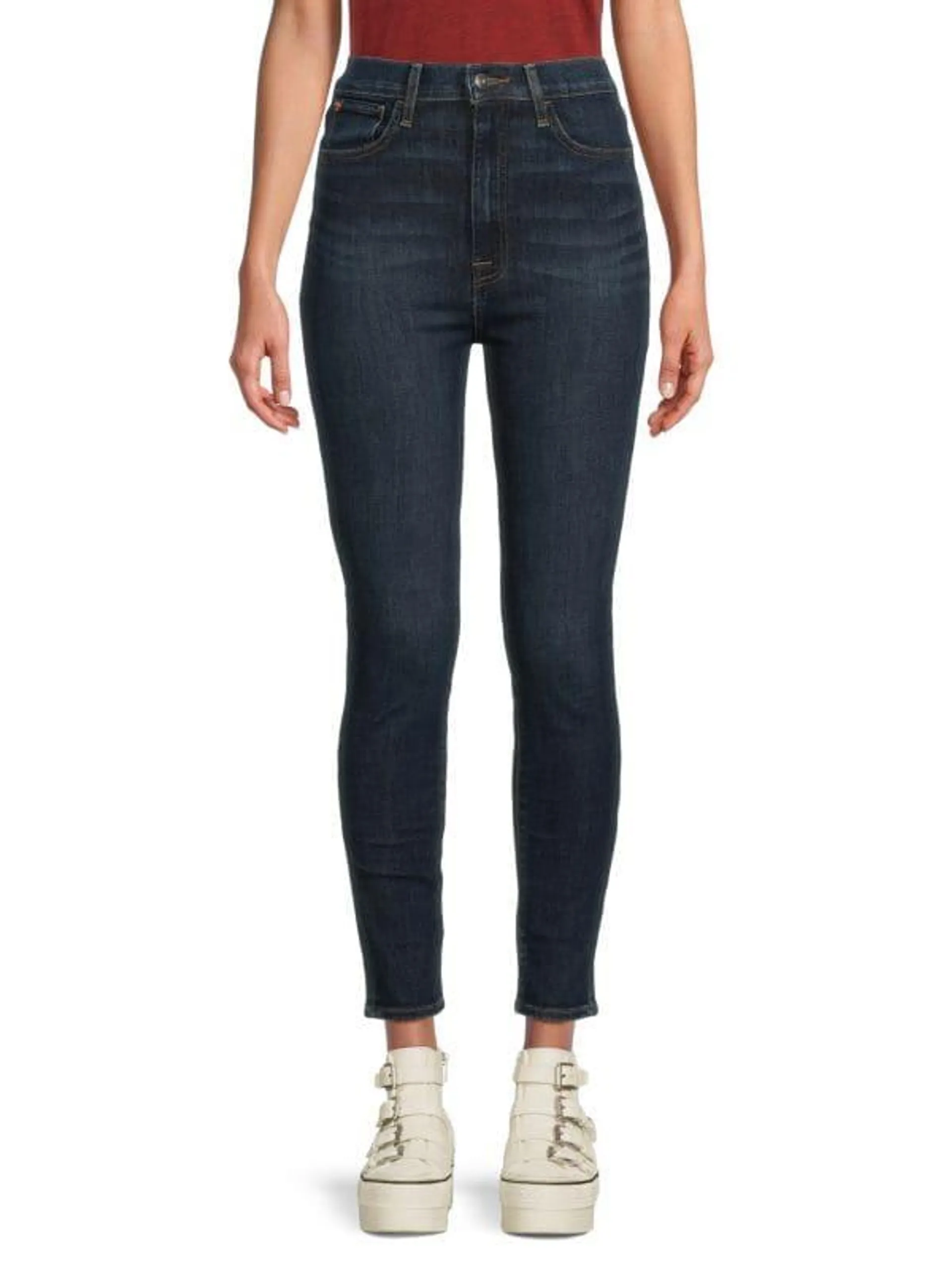 Centerstage High Rise Dark Wash Ankle Jeans