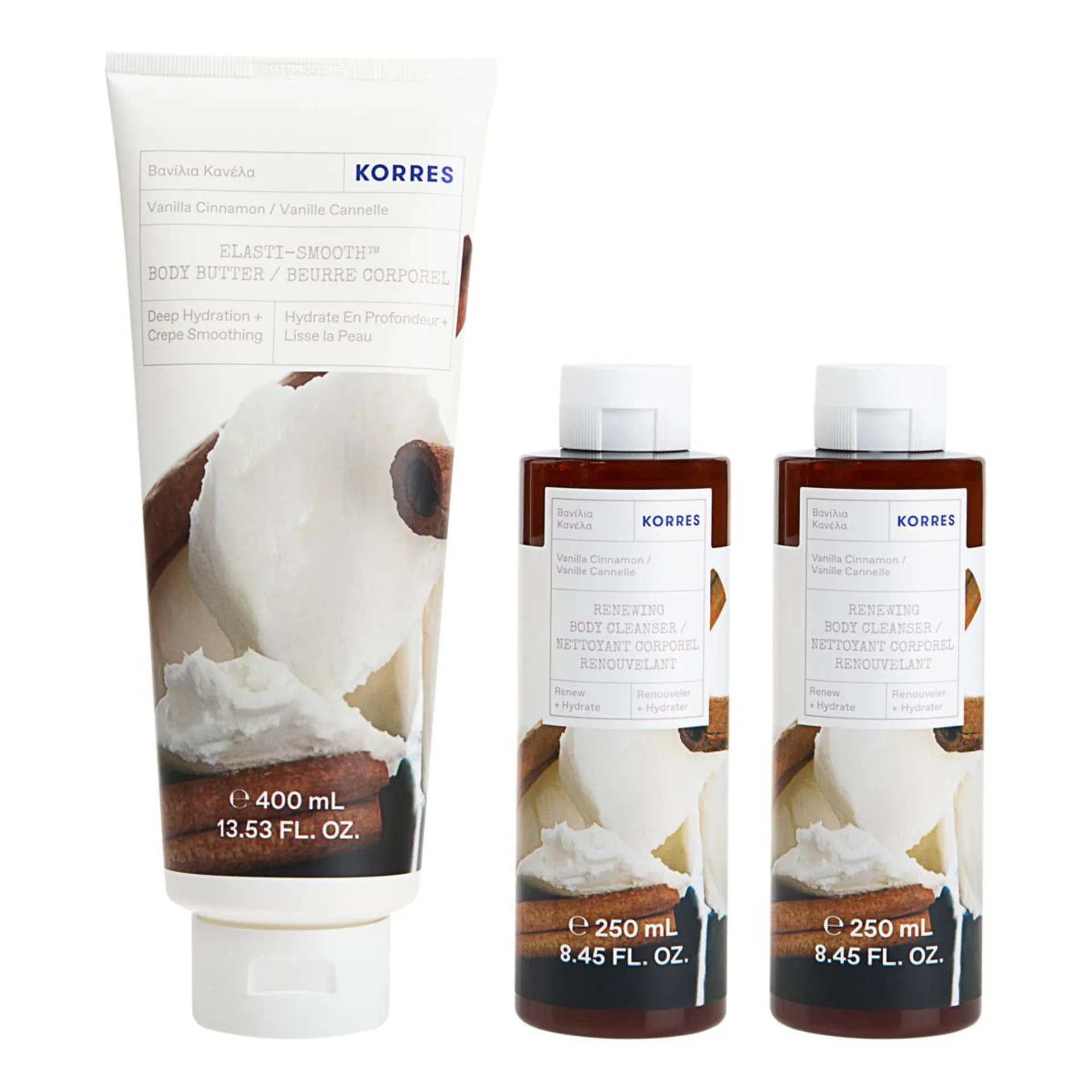 Korres The Vanillas 3-piece Bath & Body Set