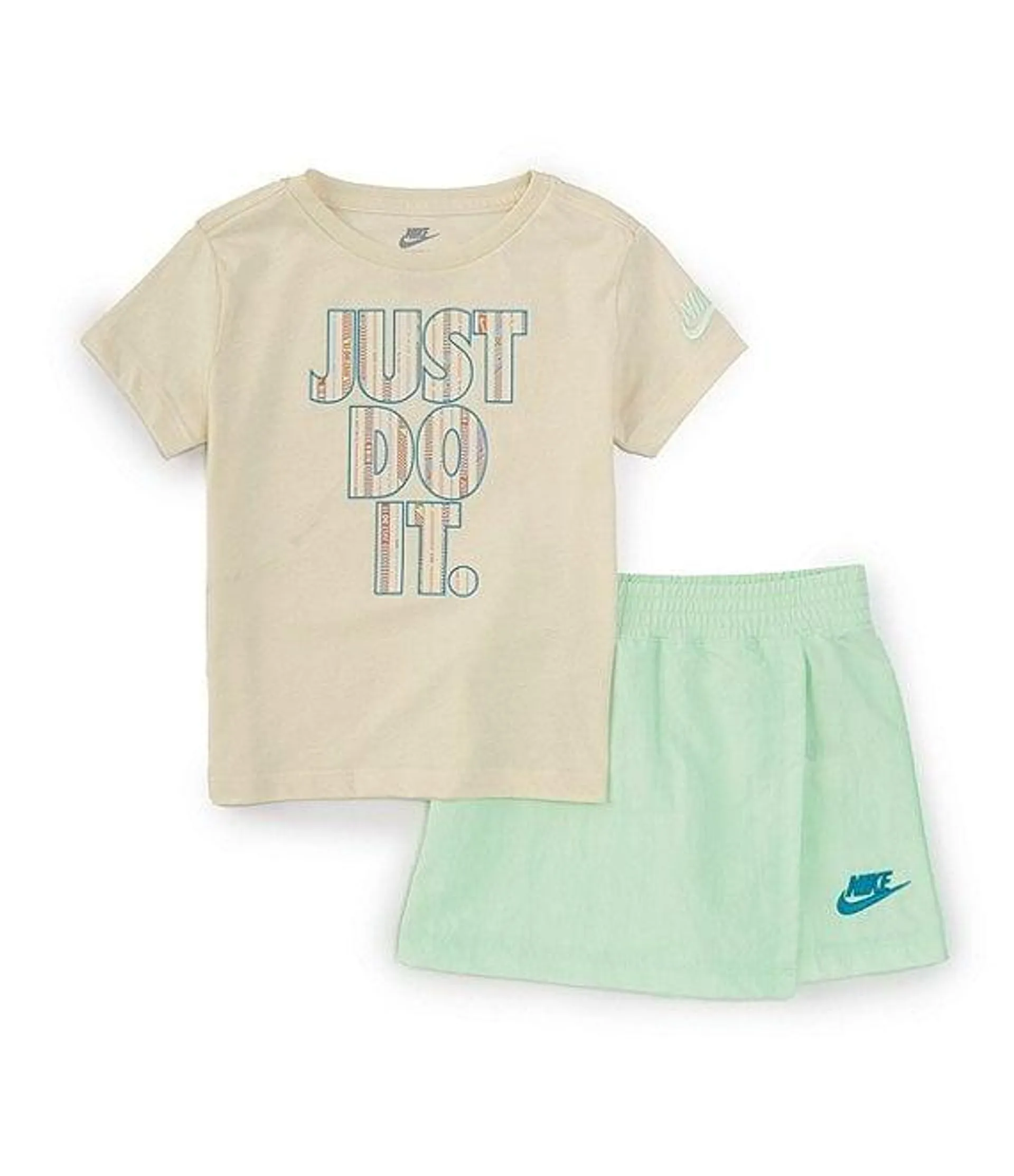 Little Girls 2T-6X Short-Sleeve Happy Camper T-Shirt & Skort Set