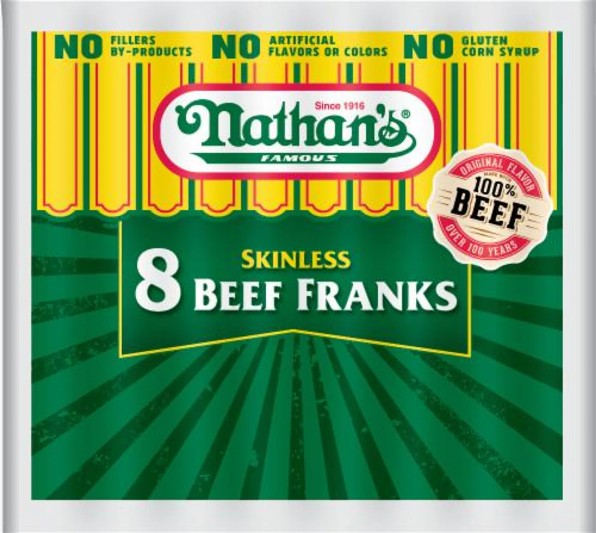 Nathan's® Famous Skinless Beef Franks