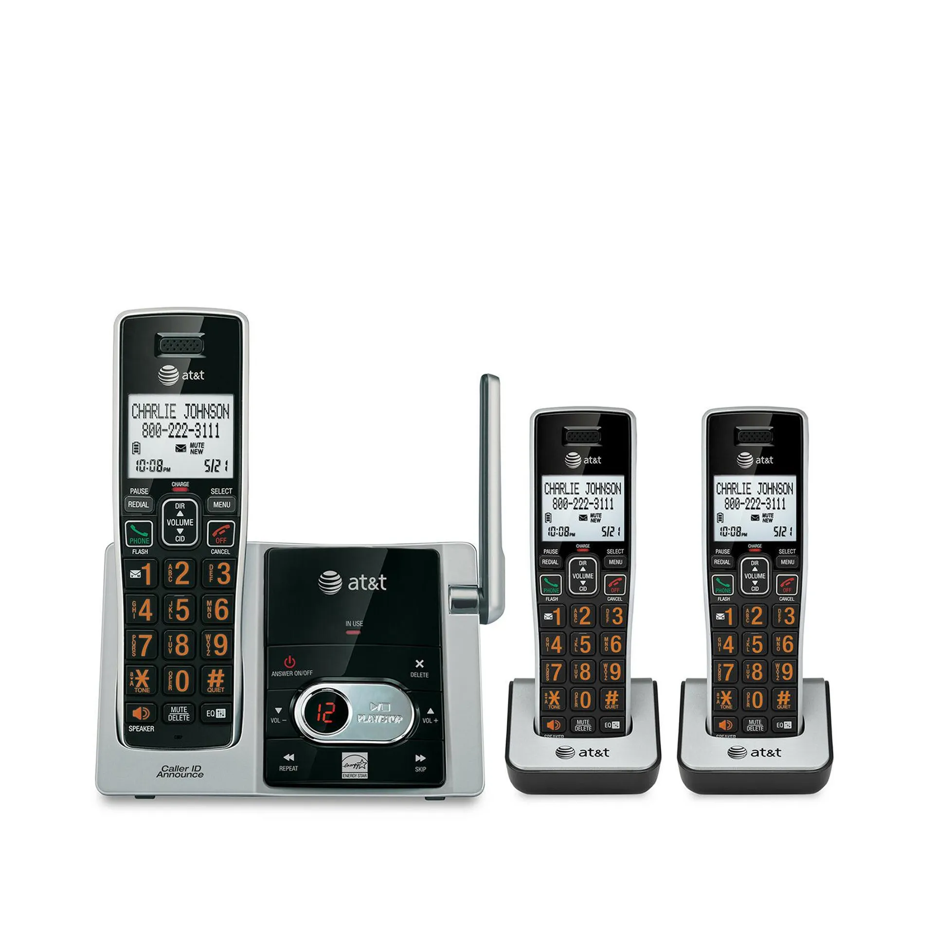 AT&T 3pc. Handset Cordless Answering System