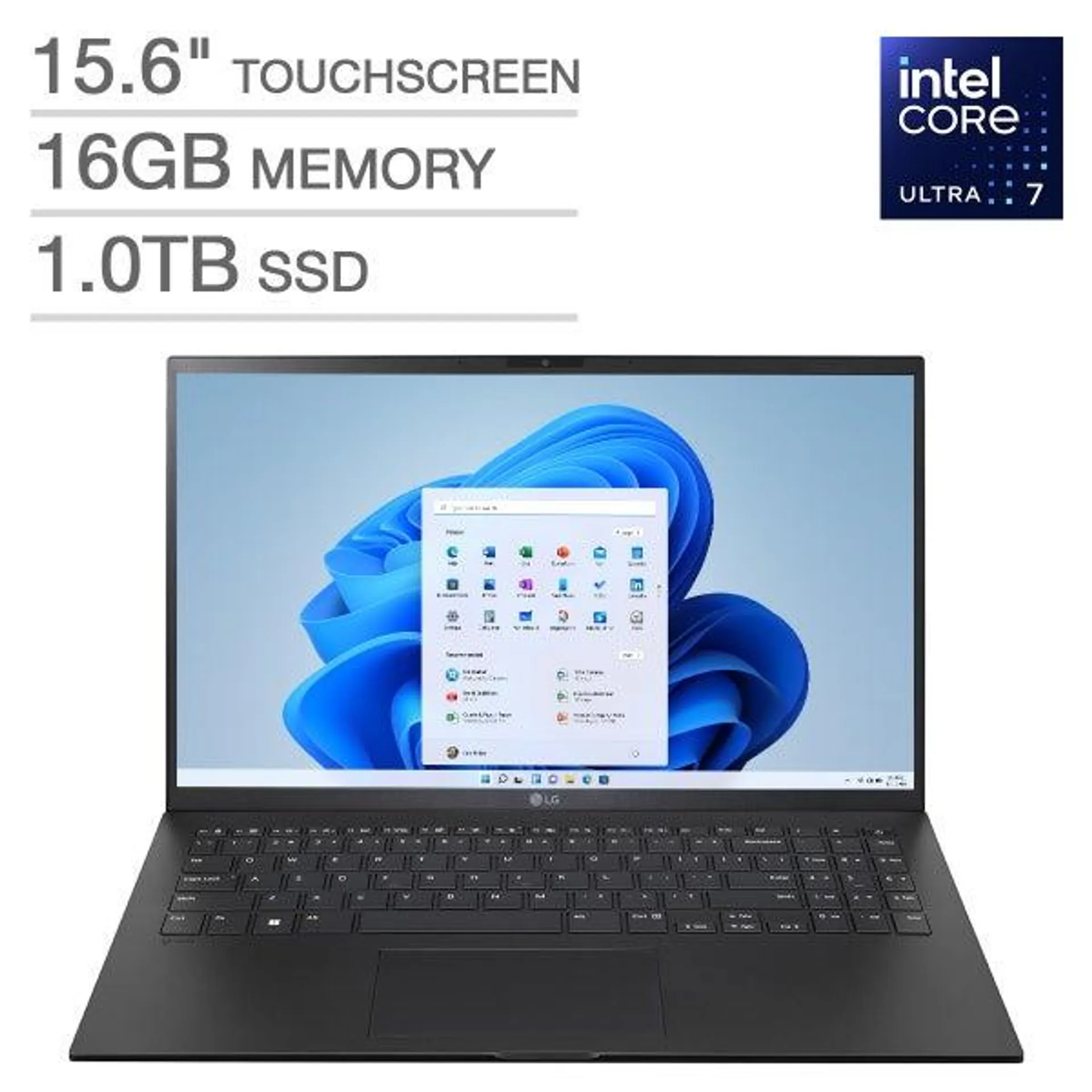 LG gram 15.6" Touchscreen Laptop - Intel Core Ultra 7 Processor 155H - FHD (1920 x 1080) Display - Windows 11