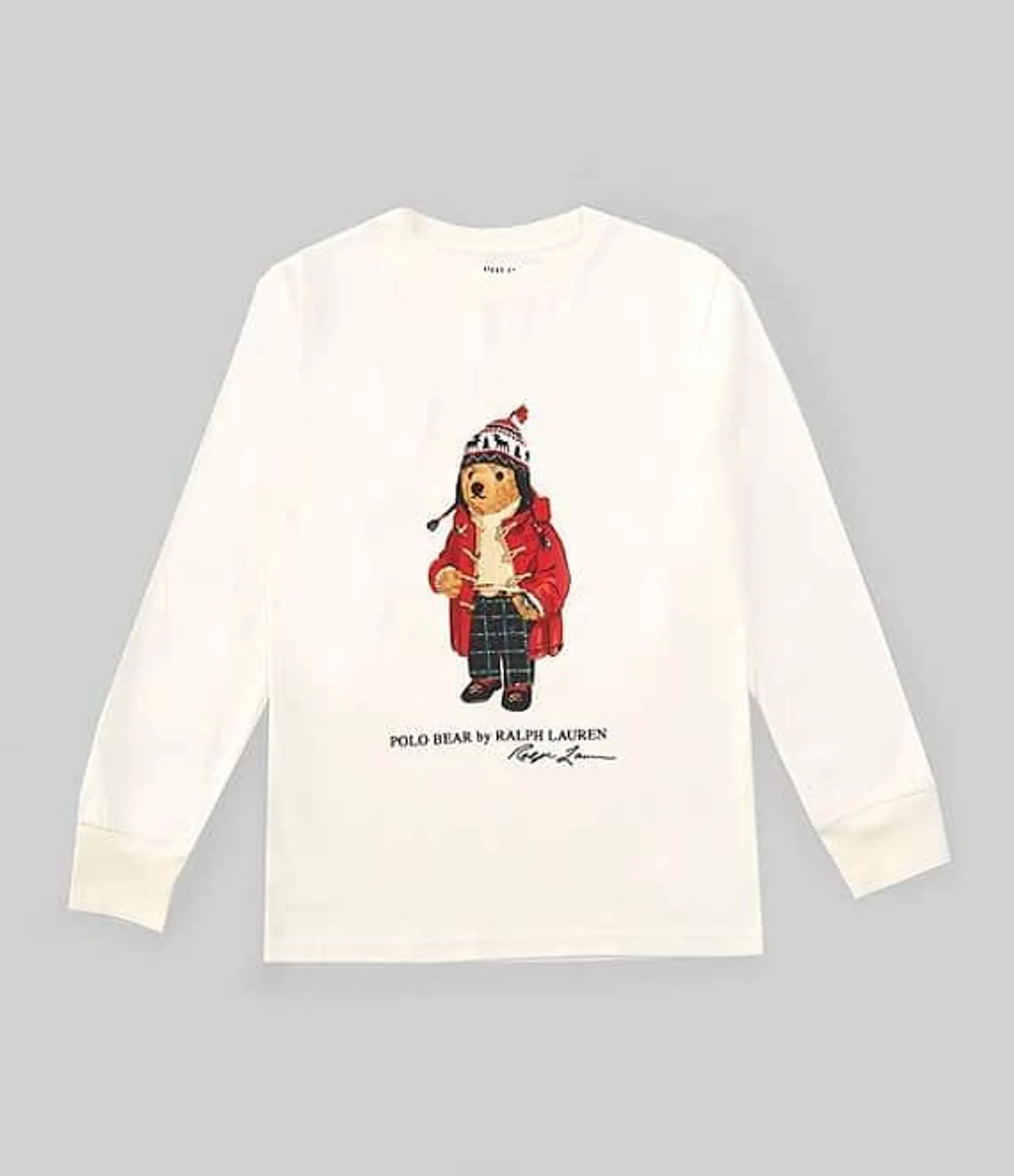 Little Boys 2T-7 Long-Sleeve Polo Bear Jersey T-Shirt