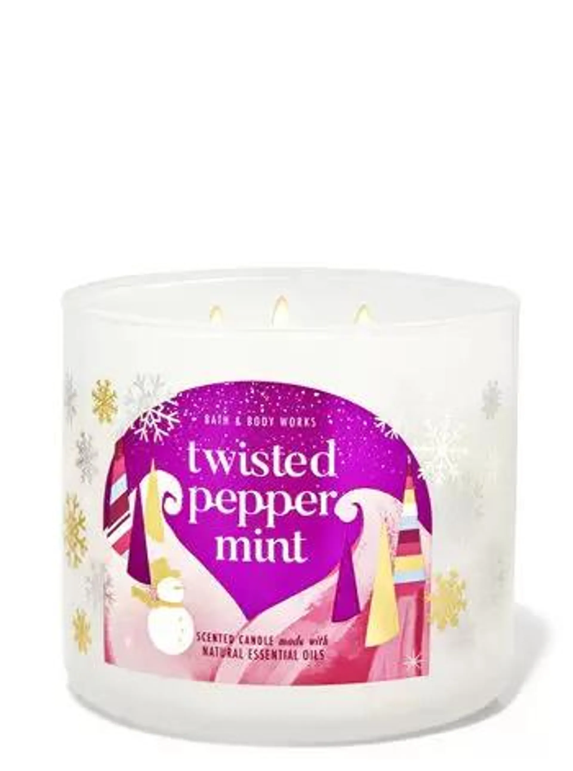 Twisted Peppermint 3-Wick Candle