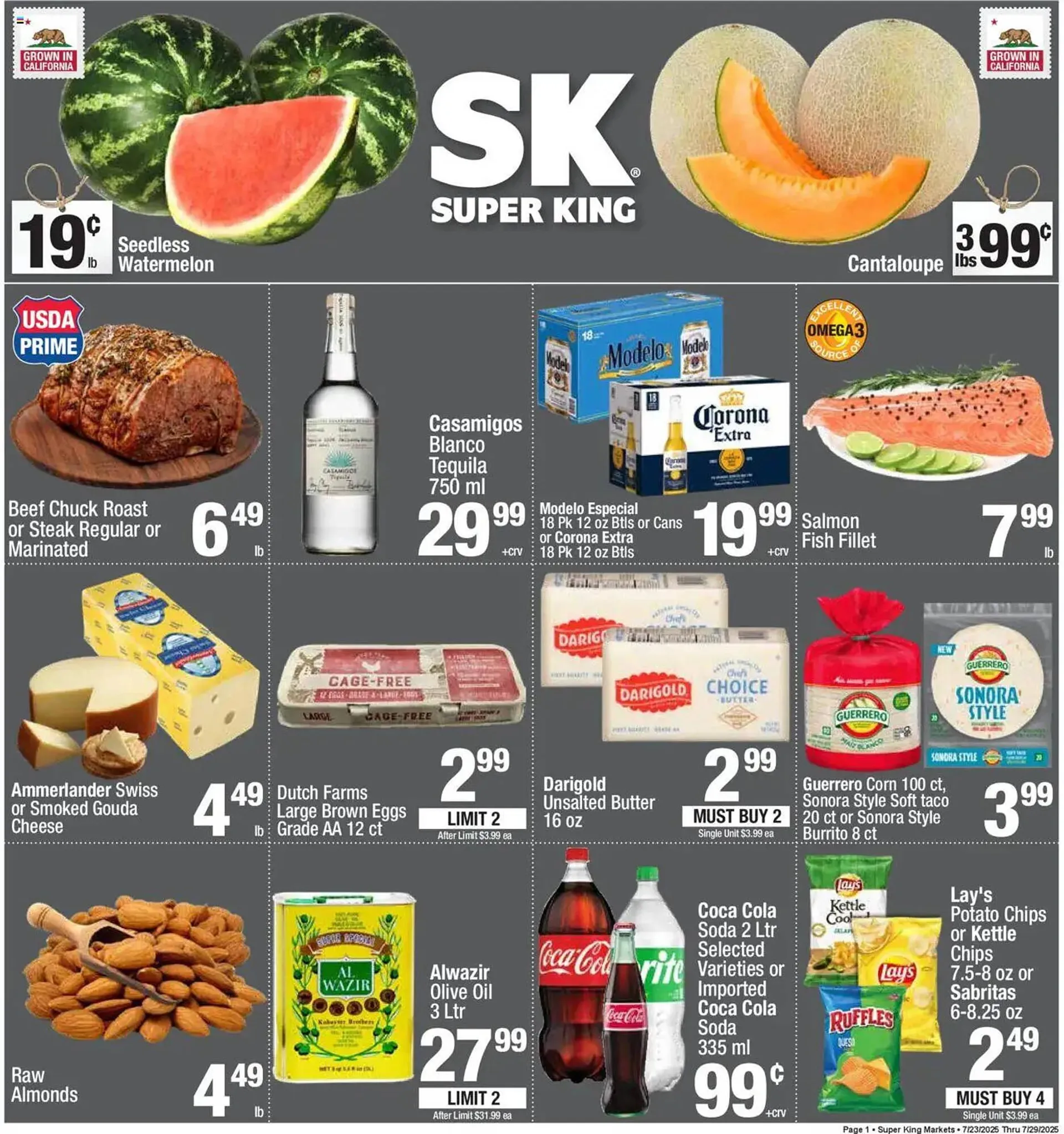 Weekly ad Super King Markets Weekly Ad from July 23 to July 29 2025 - Page 1