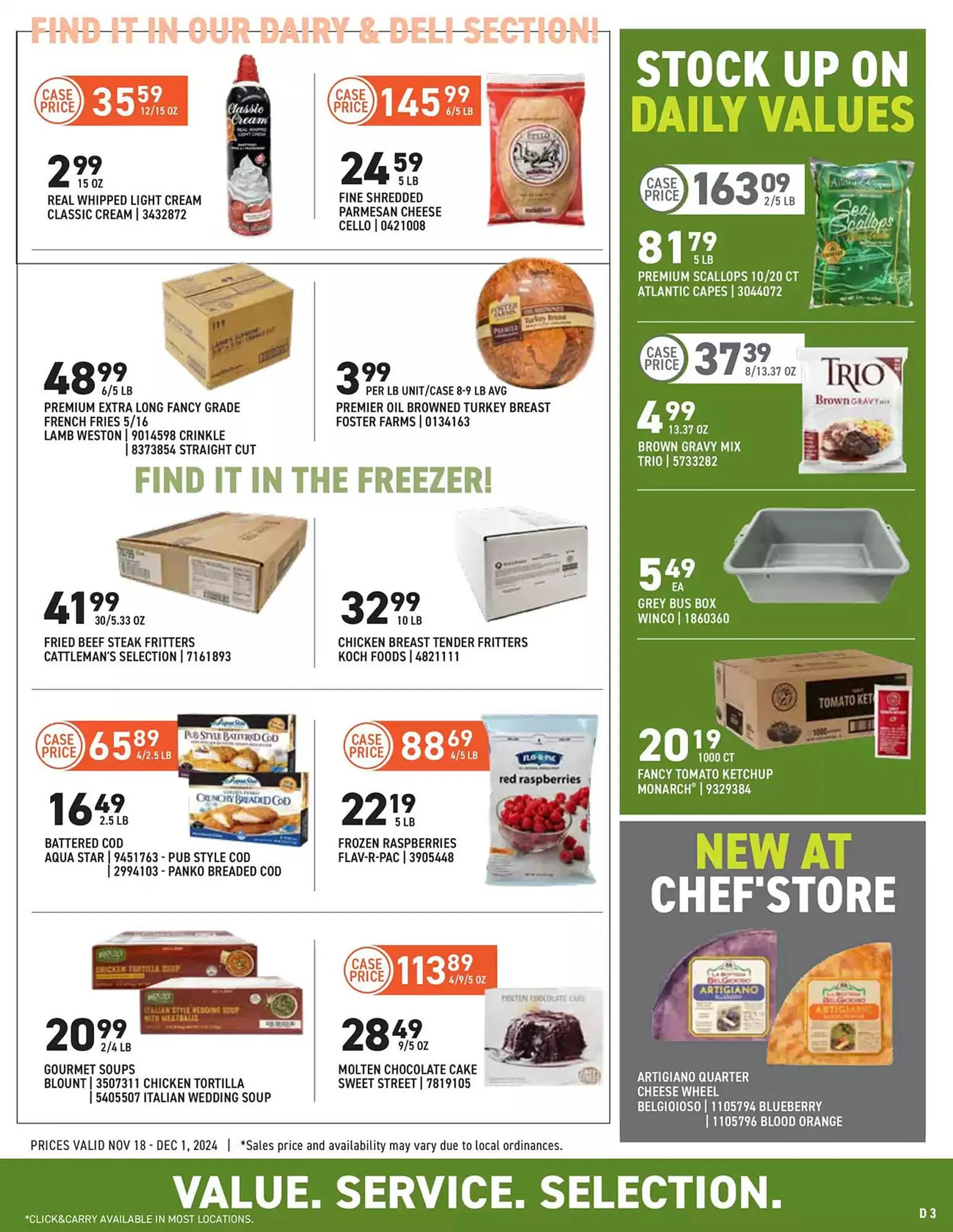 Weekly ad US Foods Chef's Store Weekly Ad from November 18 to December 1 2024 - Page 3