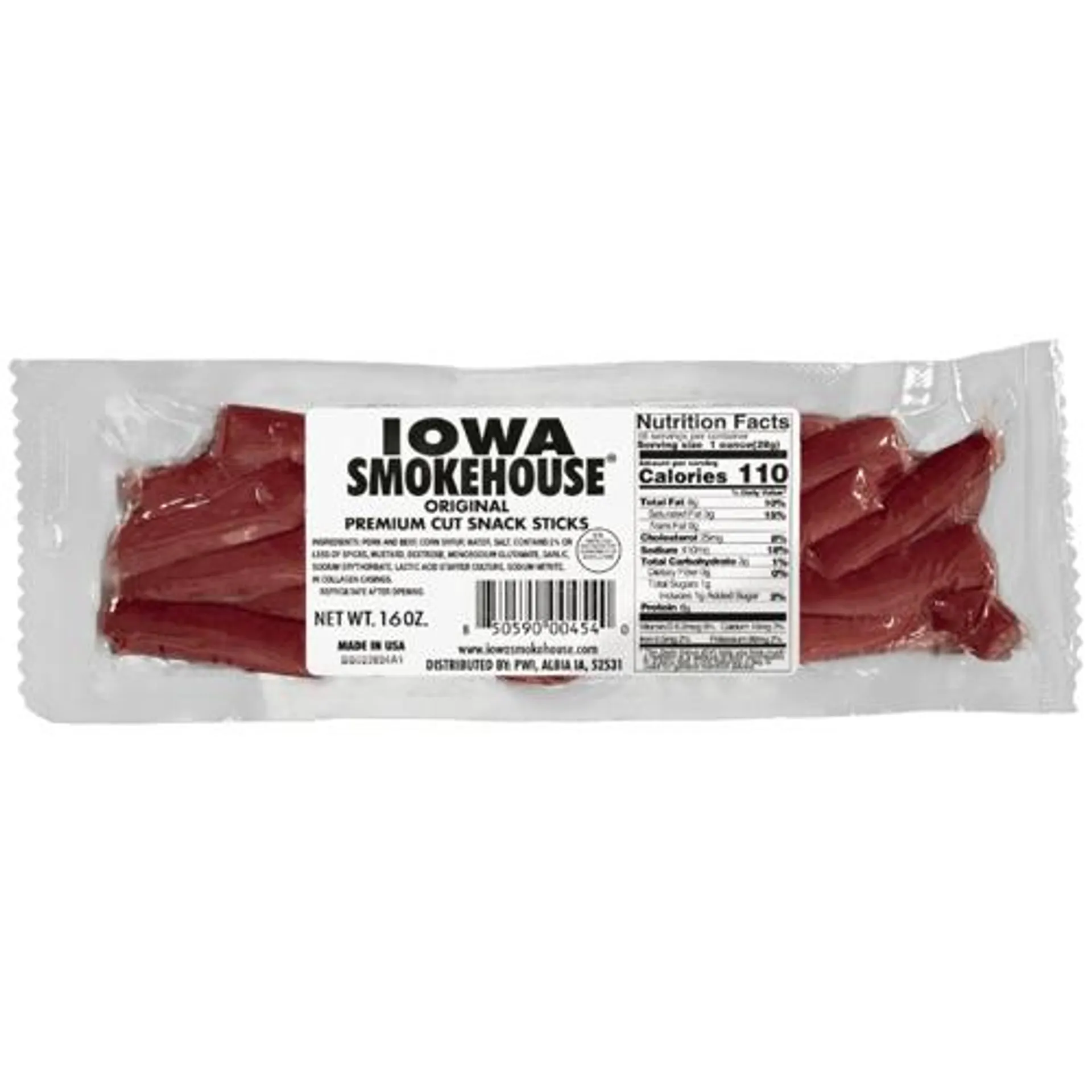 Iowa Smokehouse 16oz Original Premium Cut Snack Sticks