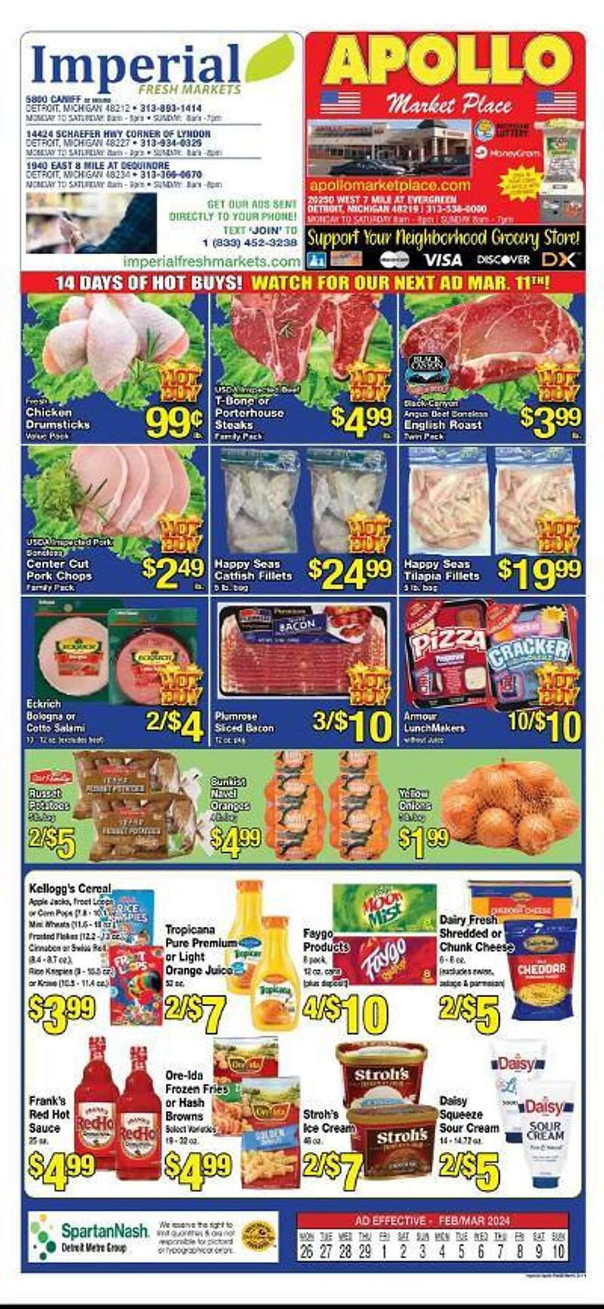 Weekly ad Imperial Fresh Markets Weekly Ad from February 26 to March 10 2024 - Page 1