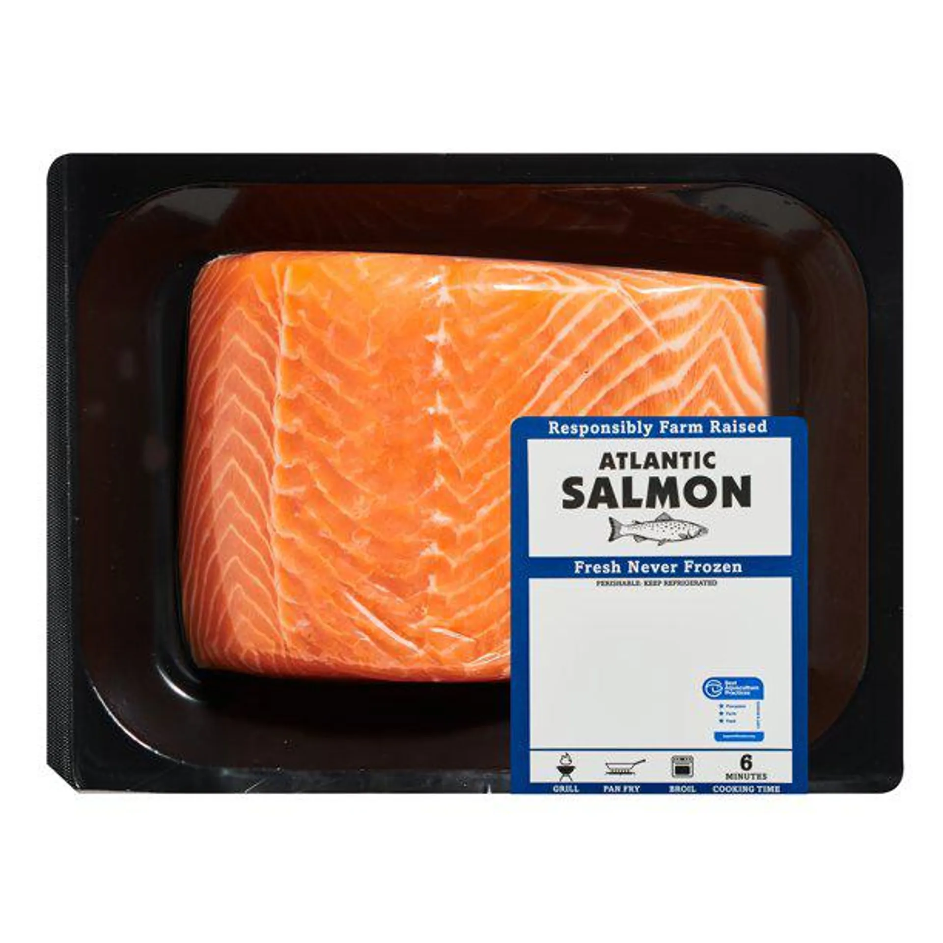 Fresh Atlantic Salmon Portions, 0.70 - 1.1 lbs