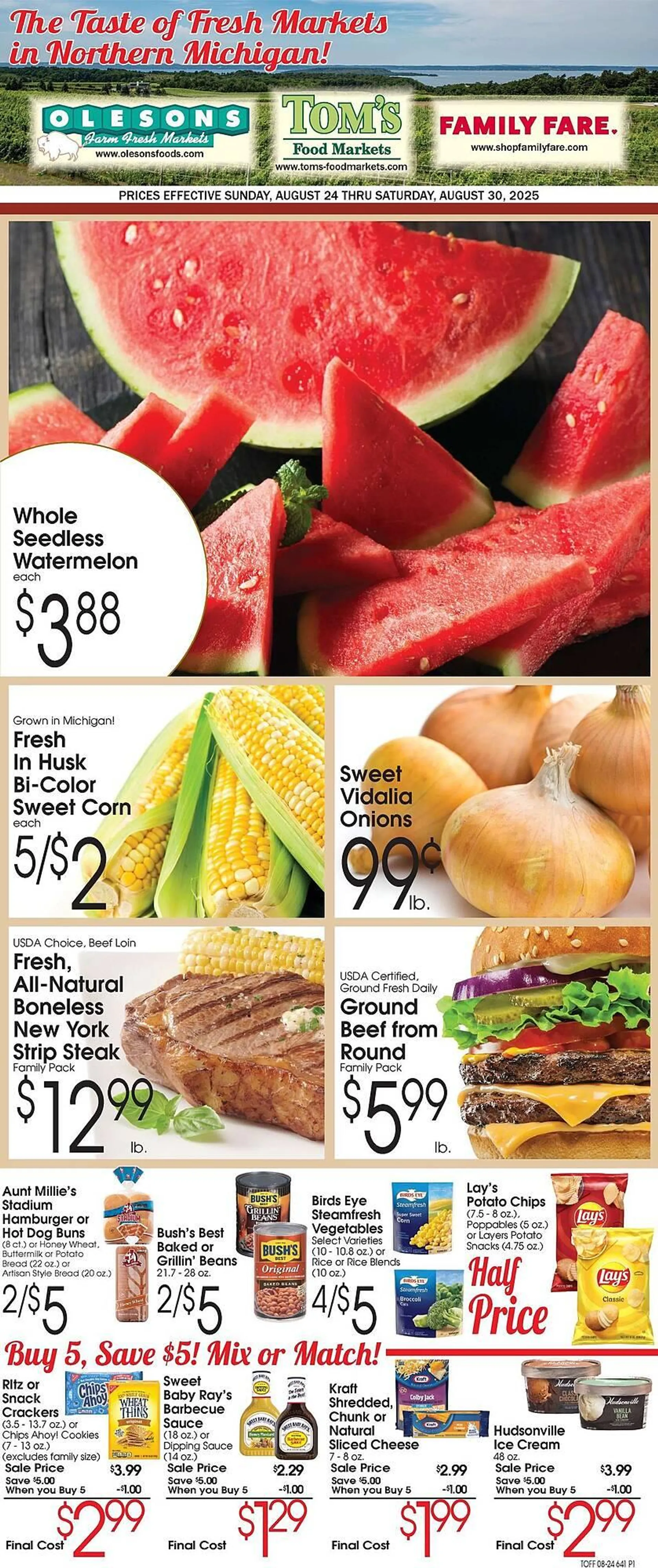 Weekly ad Family Fare Weekly Ad from August 24 to August 30 2025 - Page 1