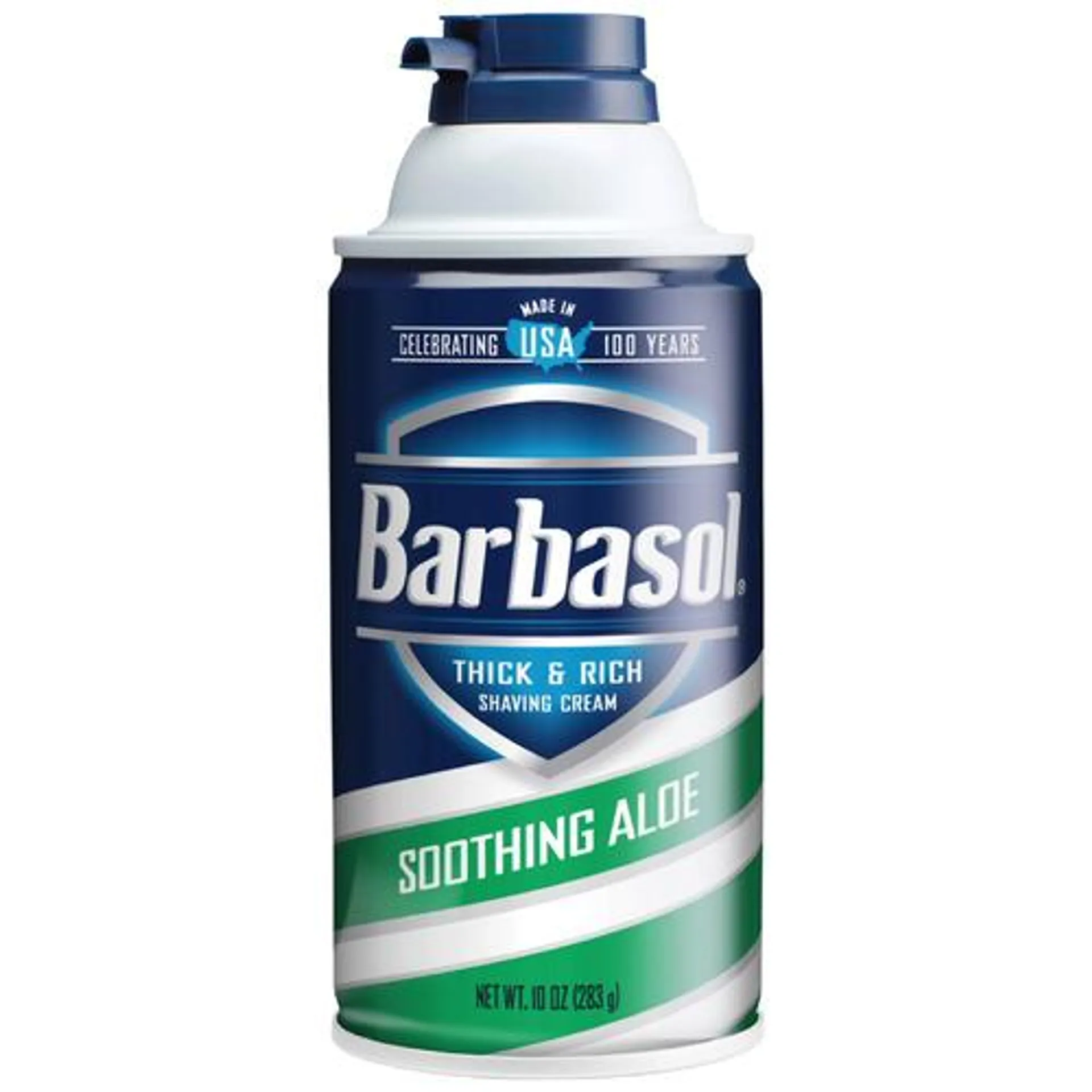 Barbasol® shaving cream, soothing aloe