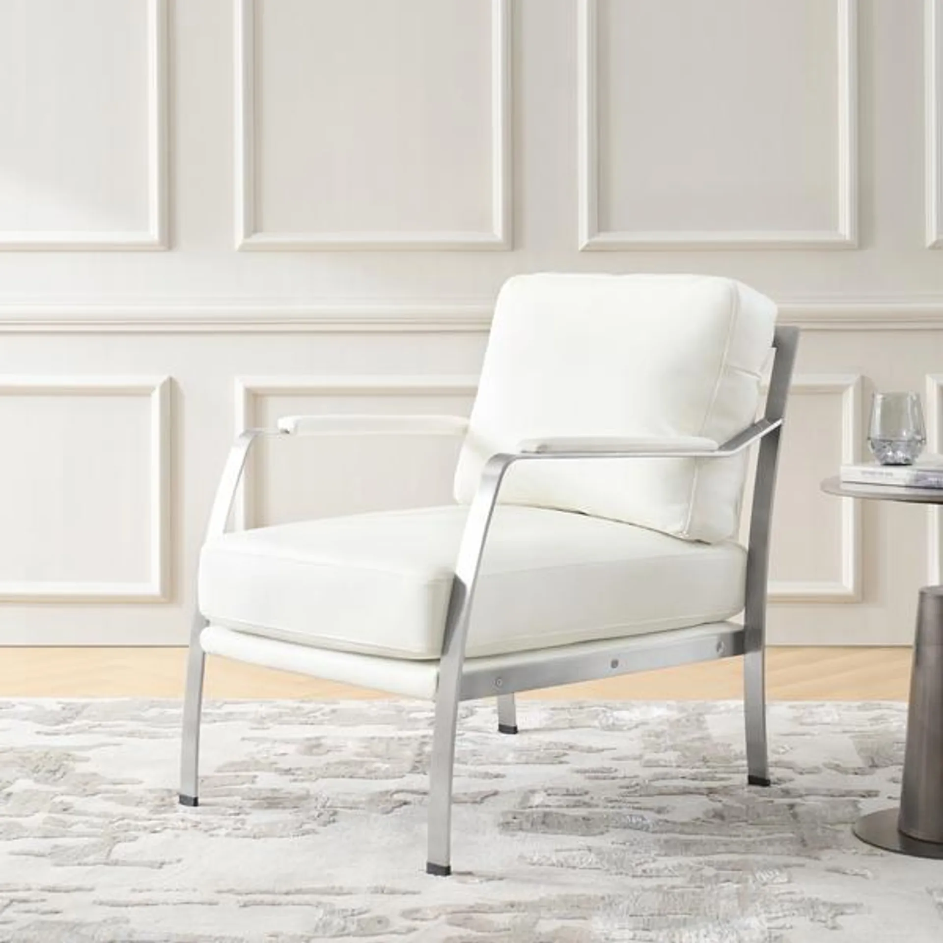 Giuseppe Modern Genuine Leather Armchair