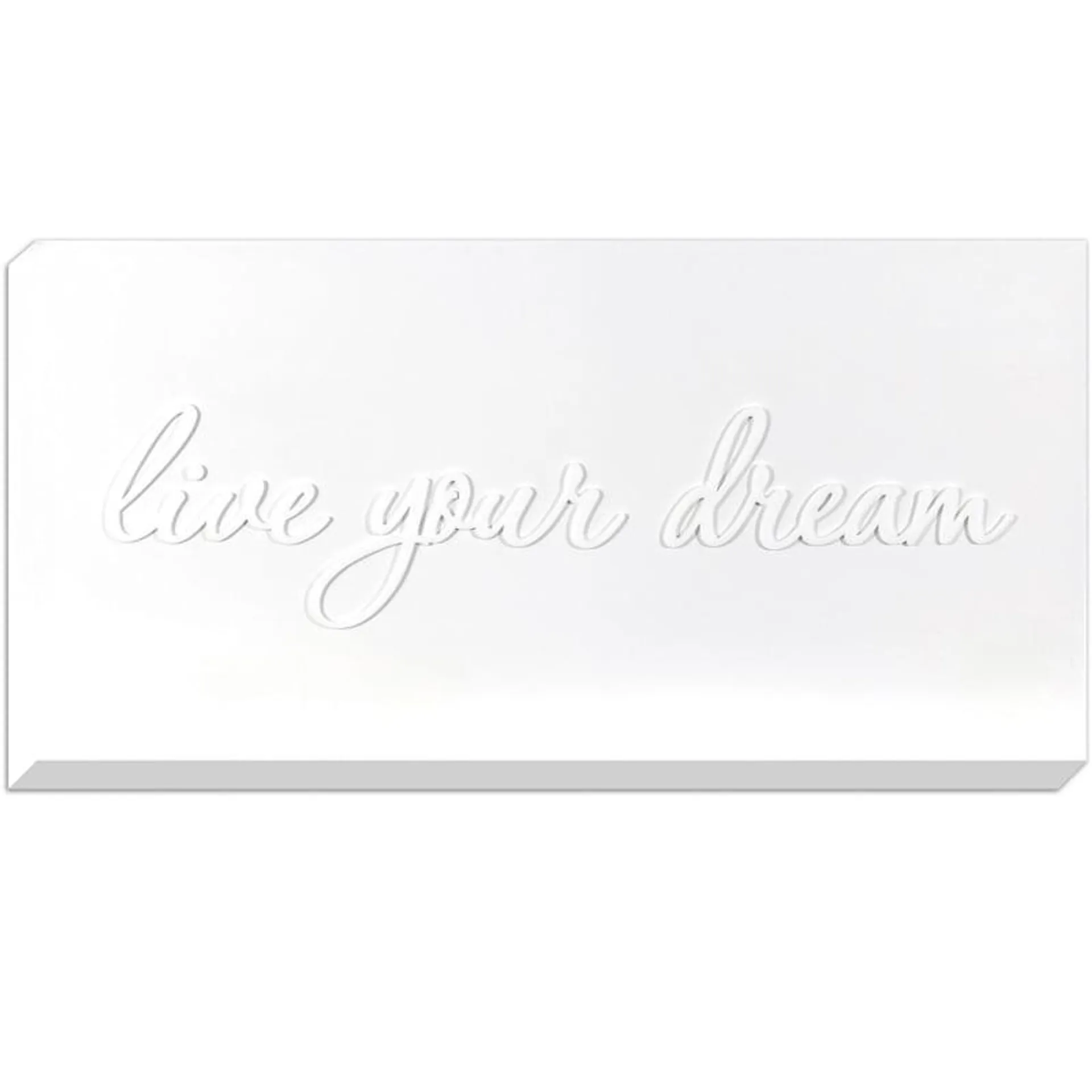 Live Your Dream Canvas Wall Sign, 20x40