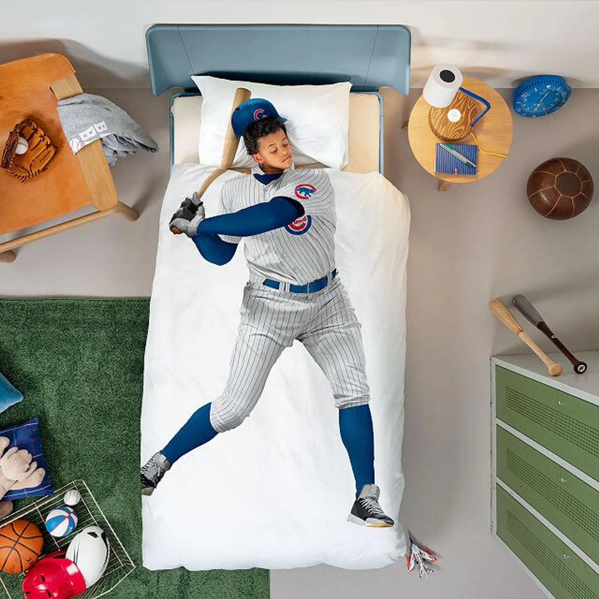 MLB Baseball Player Duvet & Pillowcase Set