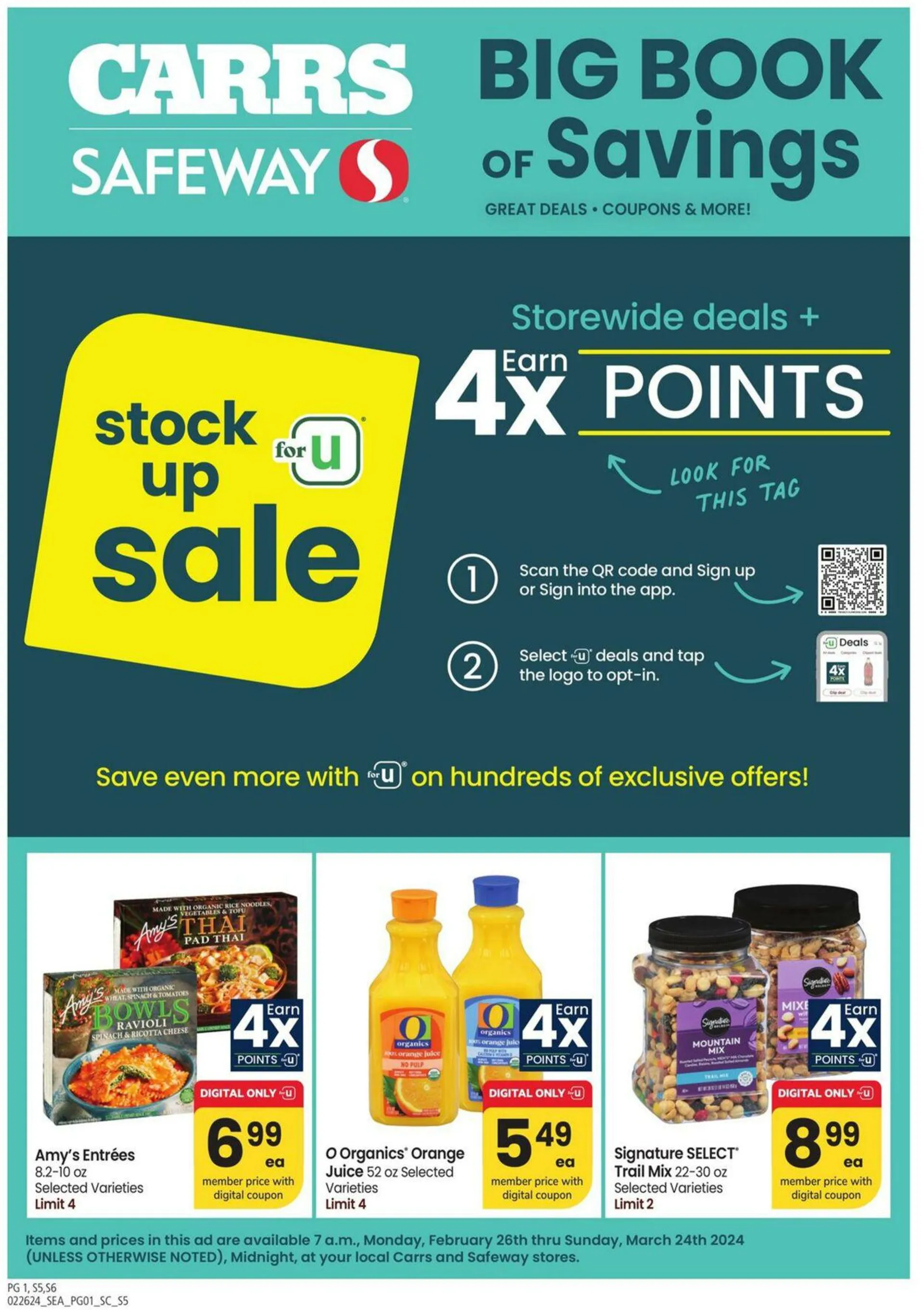 Weekly ad Carrs from February 26 to March 24 2024 - Page 1