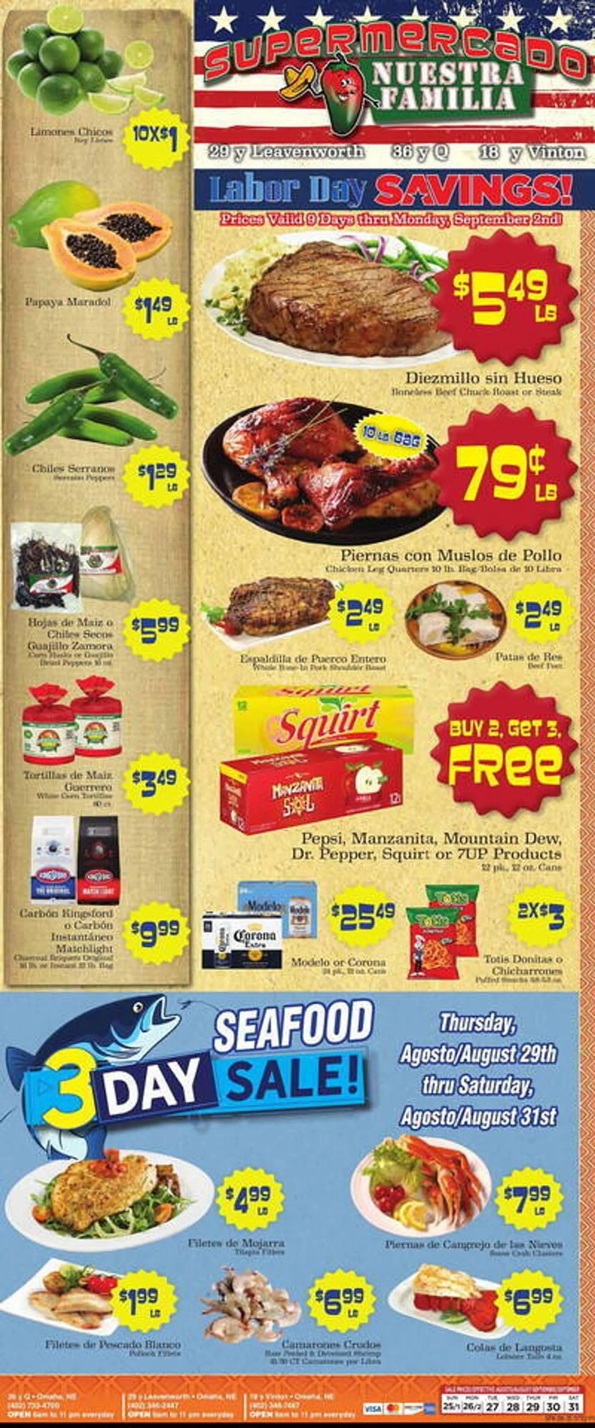 Supermercado Nuestra Familia Weekly Ad - 1