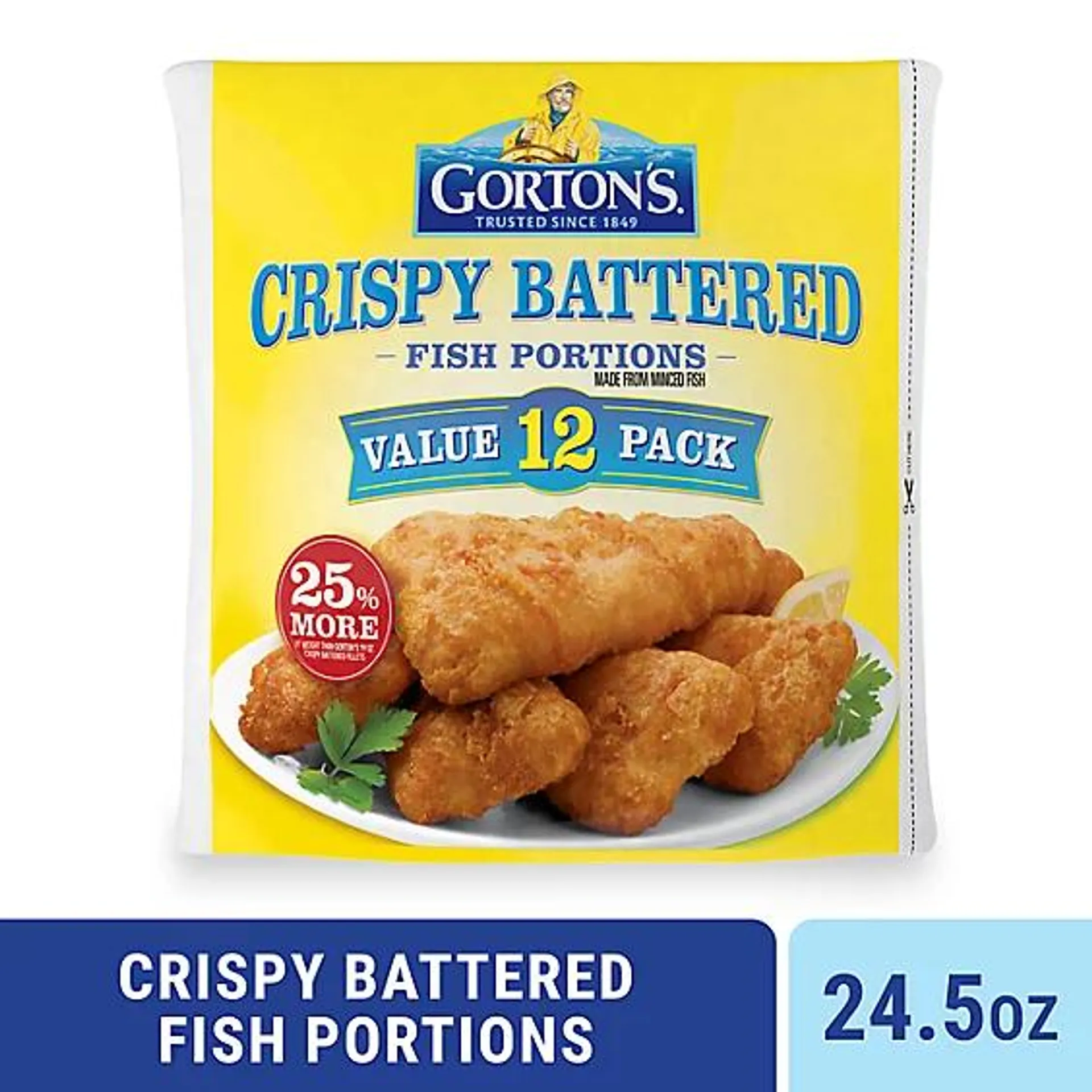 Gorton's Crispy Battered Fish Portions - 24.5 Oz