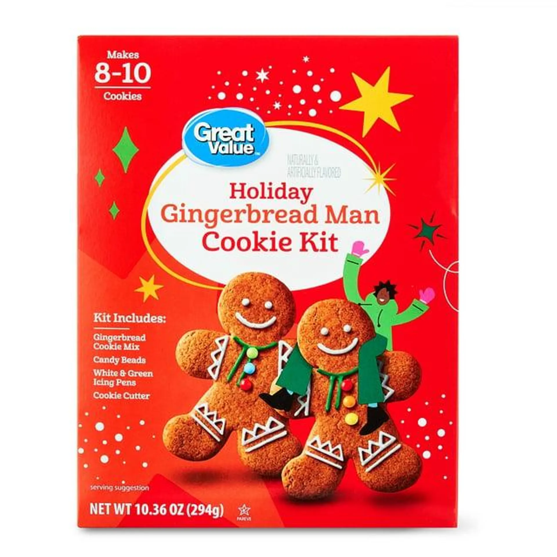 Great Value Gingerbread Man Cookie Kit