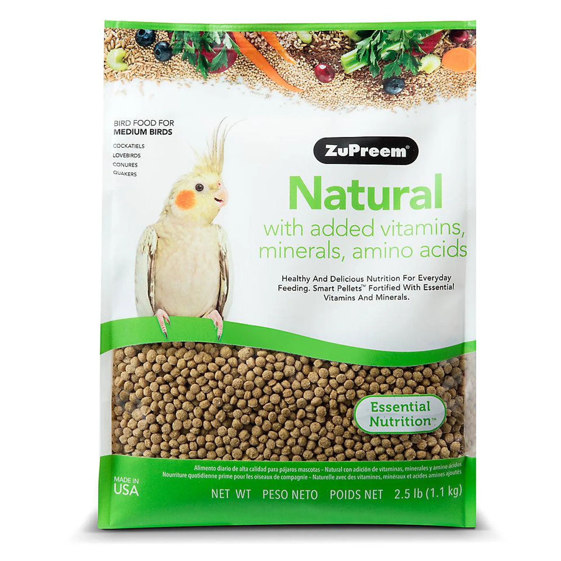 ZuPreem® Natural Medium Bird Food