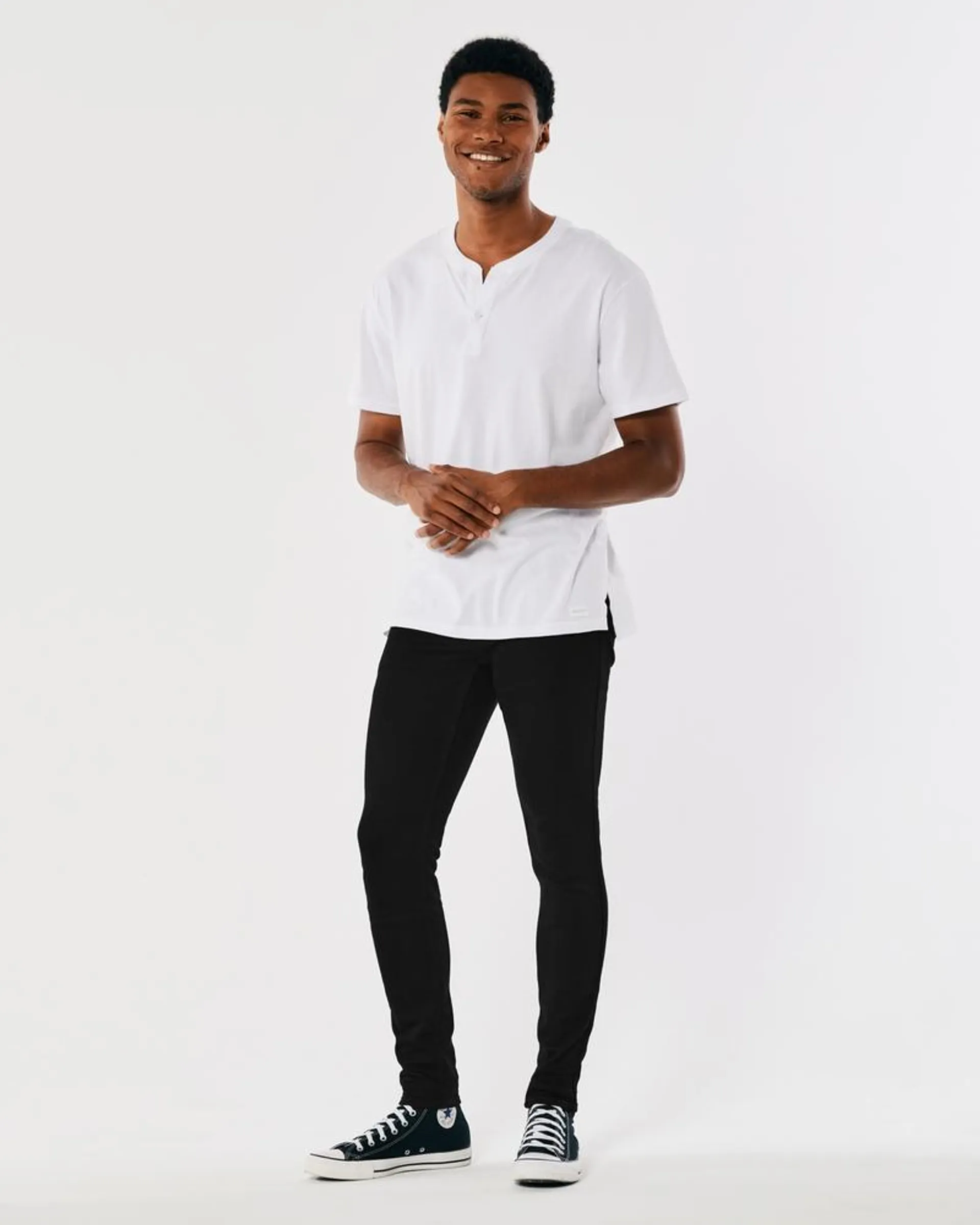 Black No Fade Super Skinny Jeans