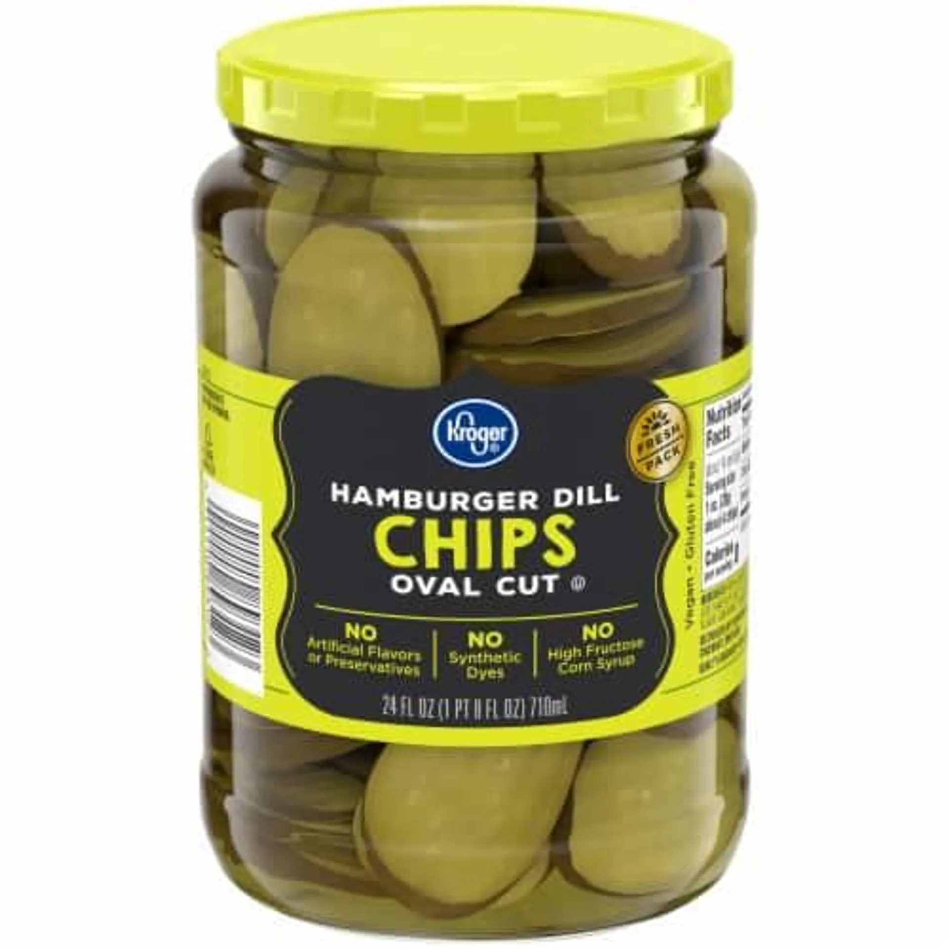 Kroger® Hamburger Dill Oval Cut Pickle Chips