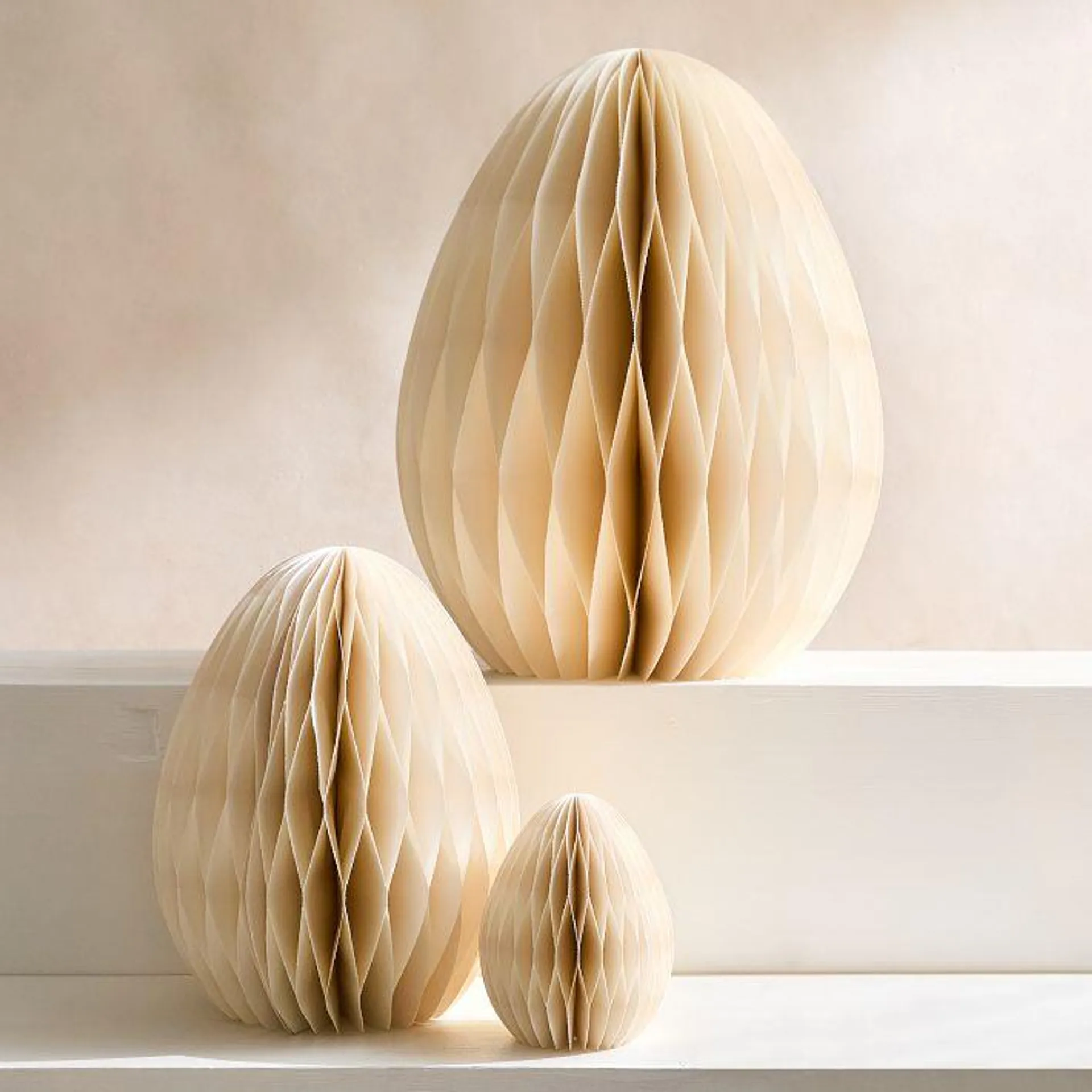Easter Egg Honeycomb Paper Objects