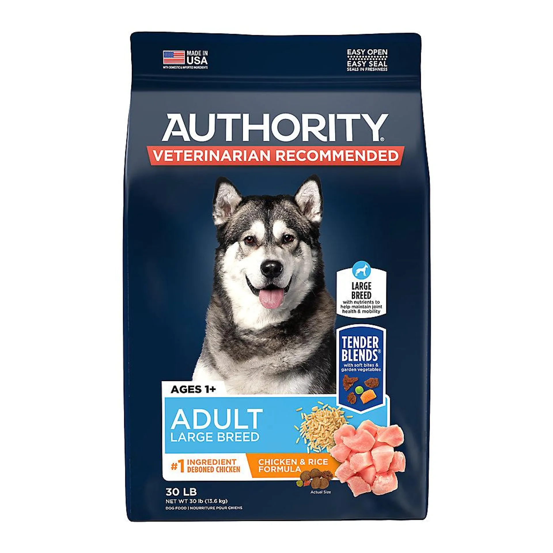 Authority® Everyday Health Large Breed Adult Dry Dog Food - Chicken & Rice