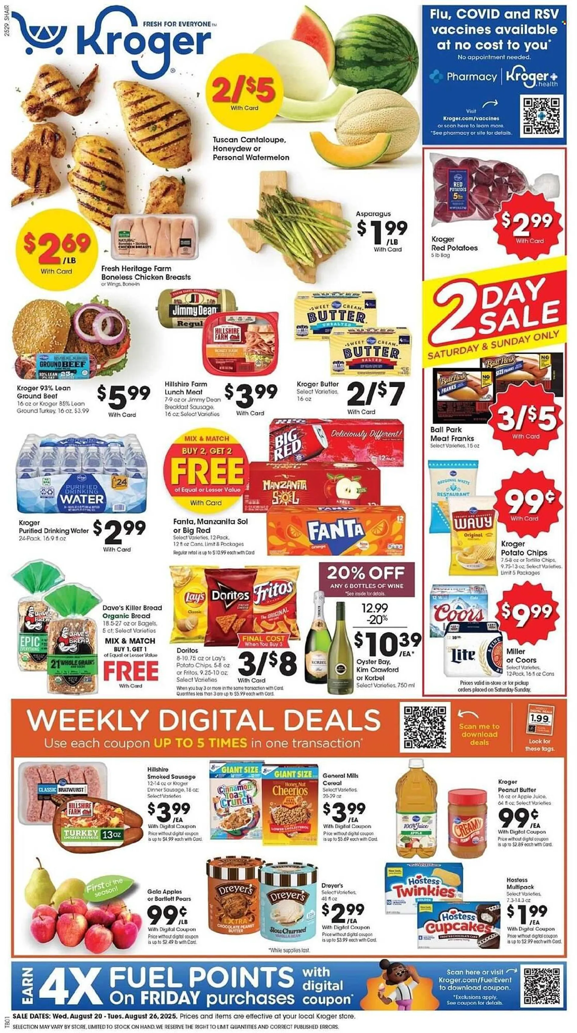 Weekly ad Kroger Weekly Ad from August 20 to August 26 2025 - Page 1